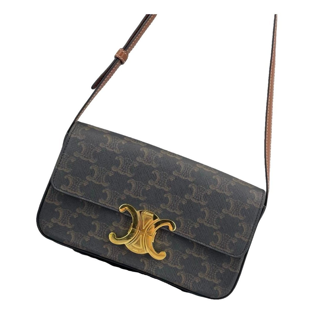 Triomphe Long leather handbag