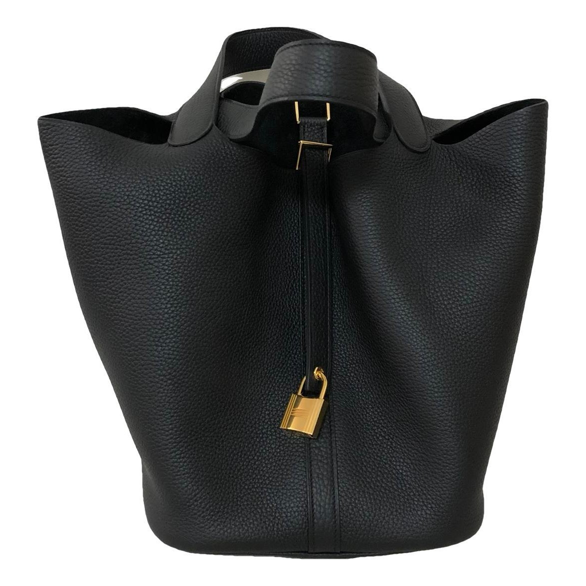 Picotin leather tote