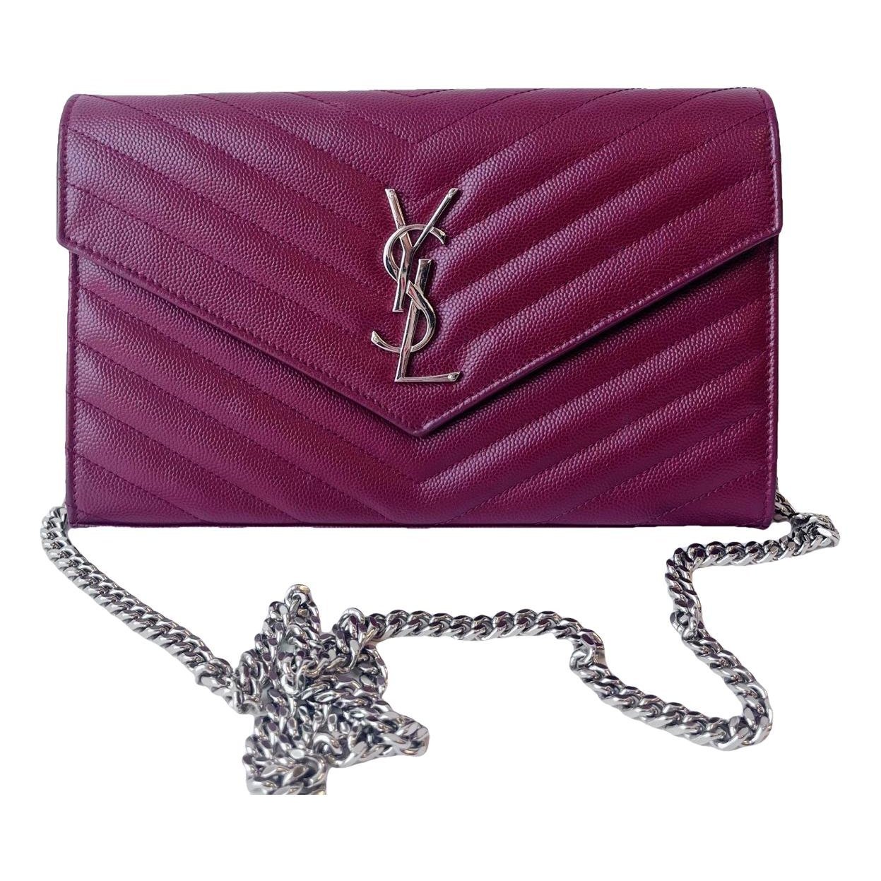 Portefeuille enveloppe leather handbag