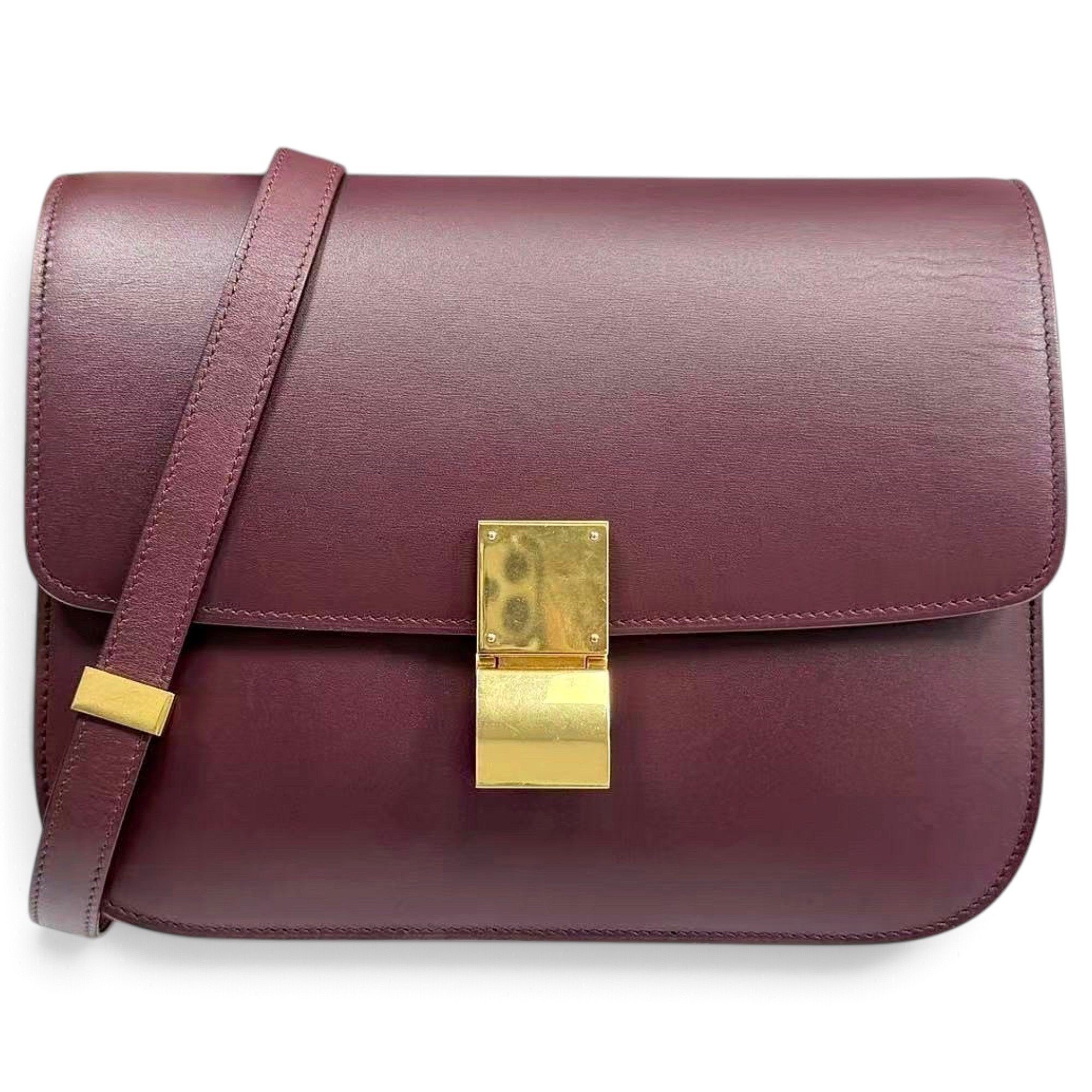 Classic leather crossbody bag