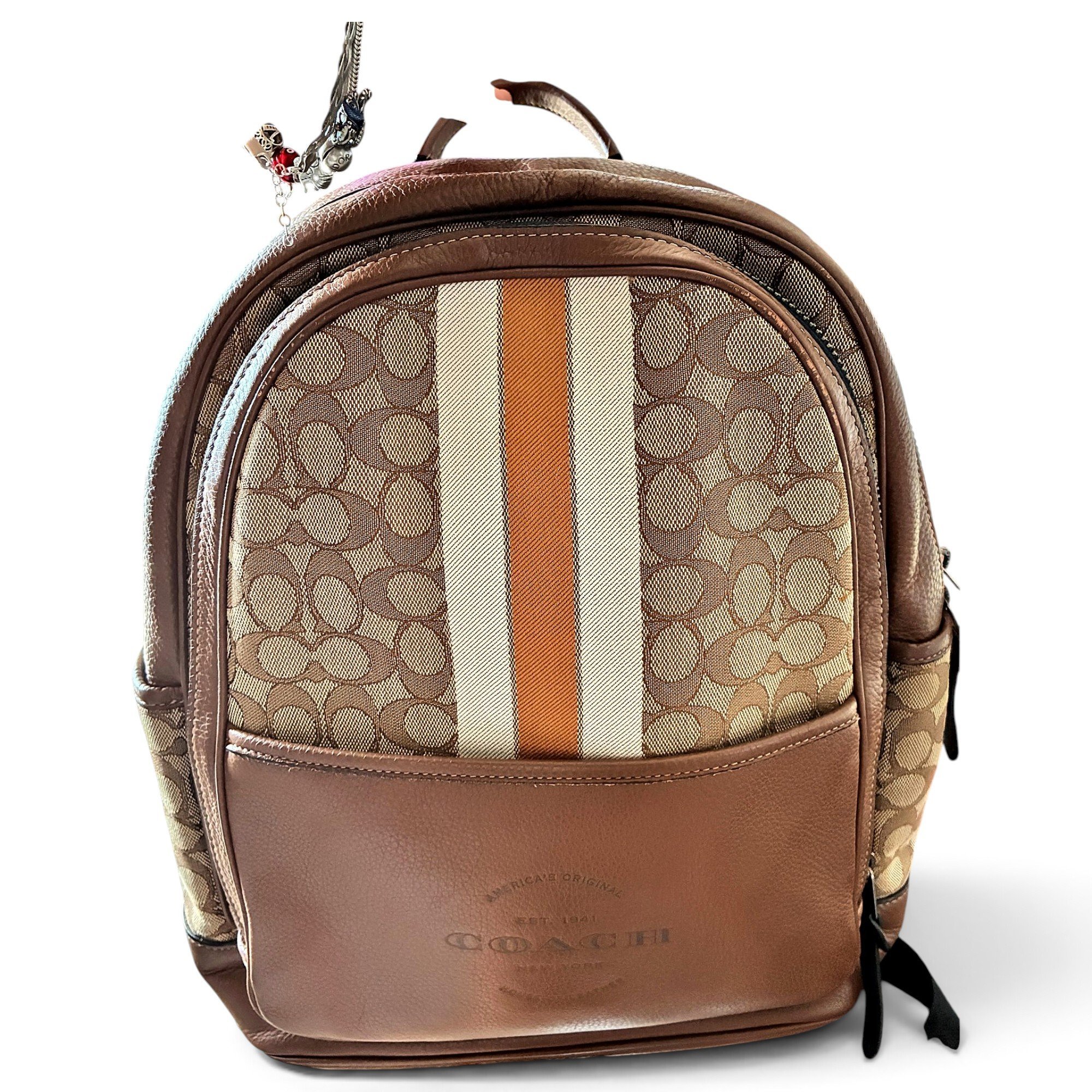 Campus leather backpack
