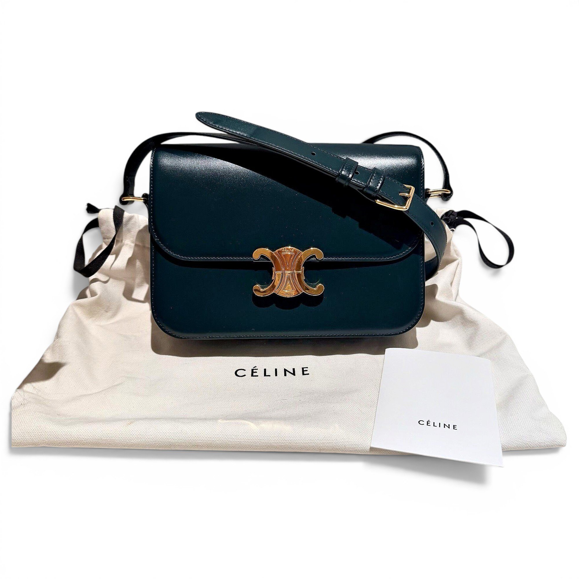 Triomphe leather handbag