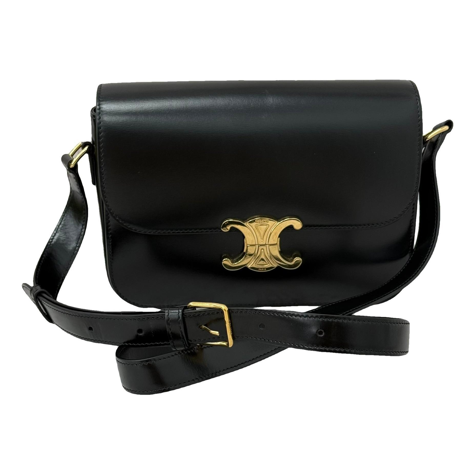 Triomphe leather handbag