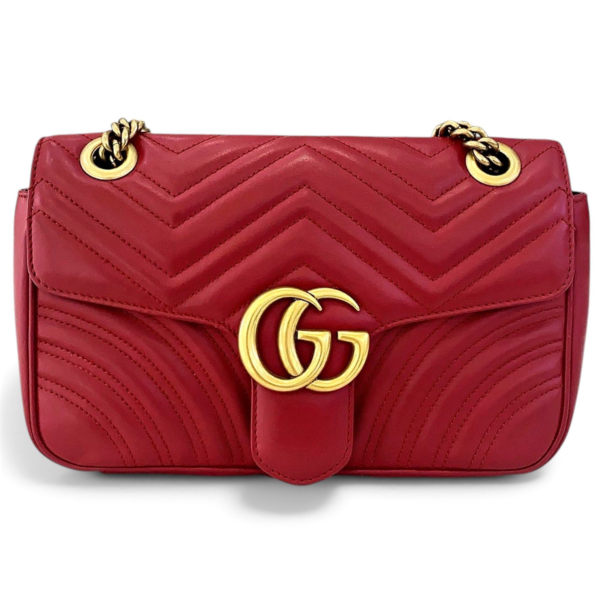 GG Marmont Flap leather crossbody bag
