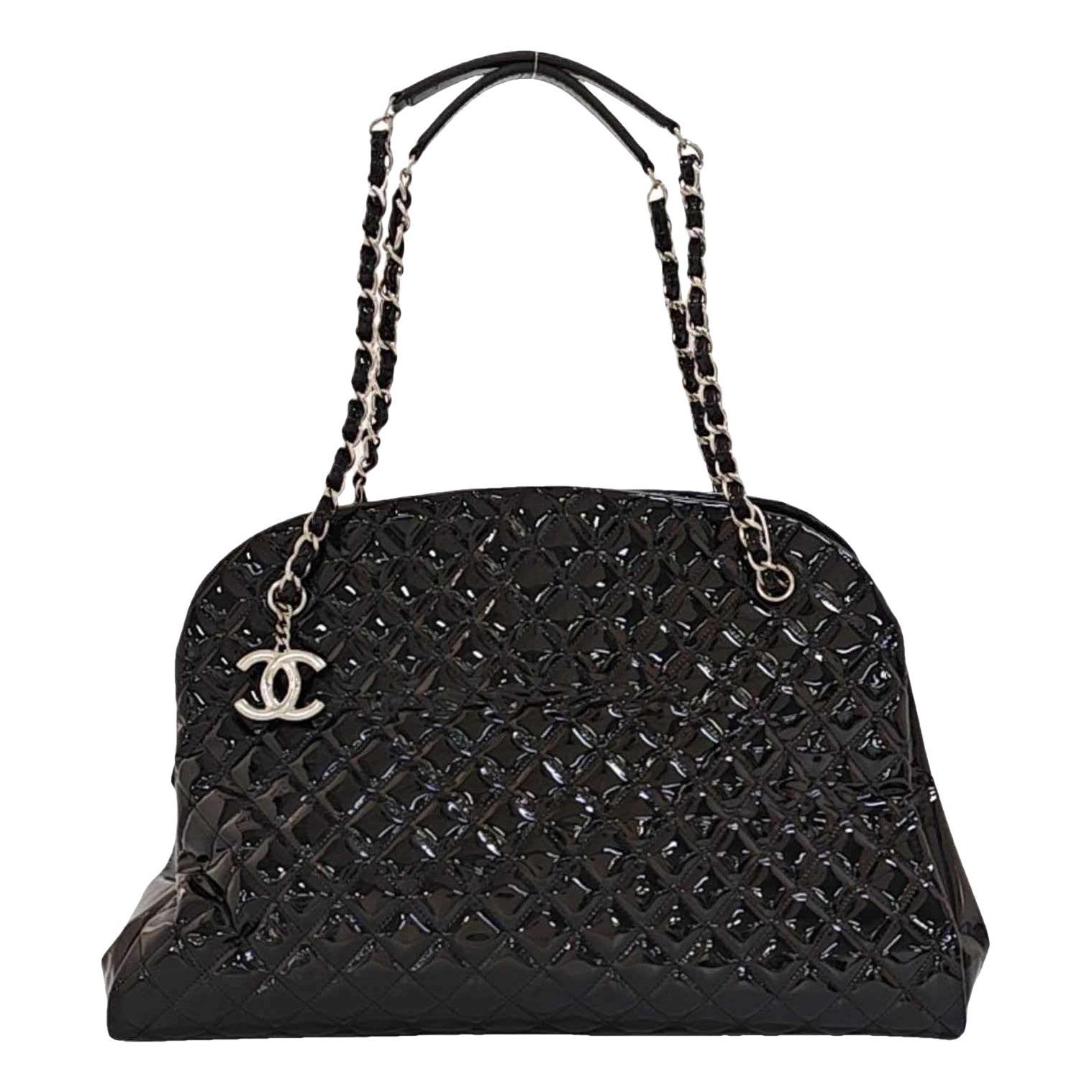 Mademoiselle patent leather handbag