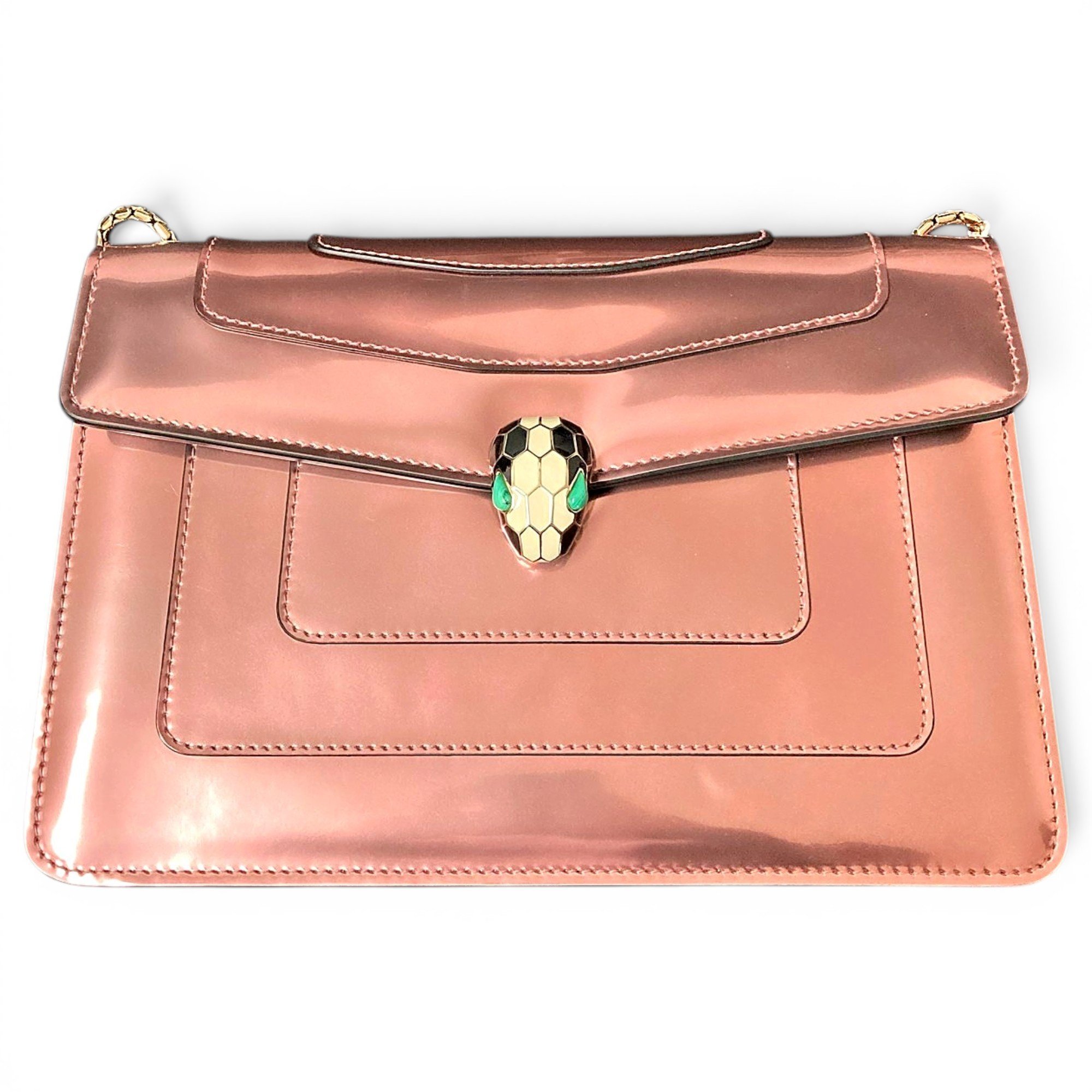 Serpenti leather handbag