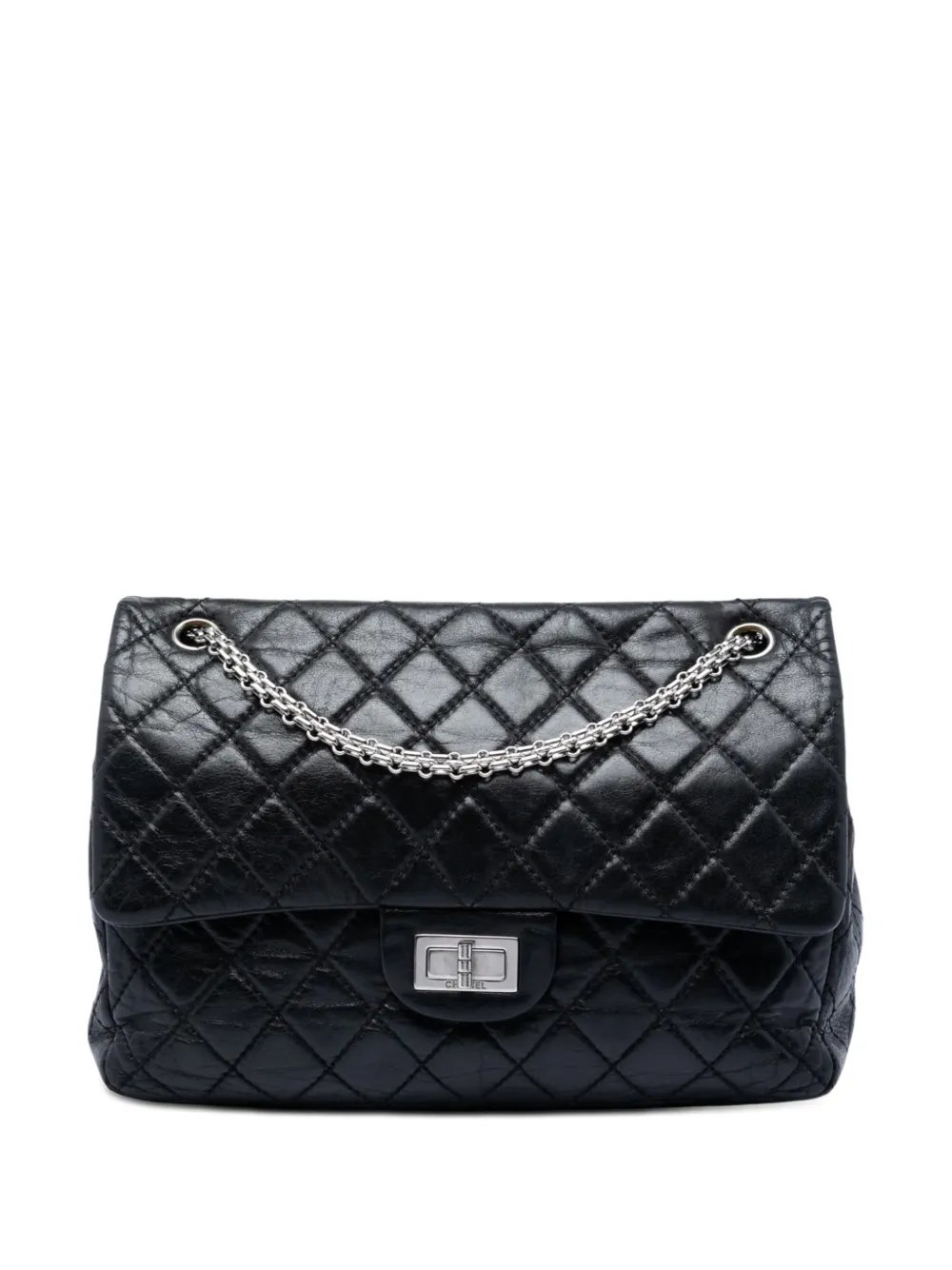 2008-2009 Quilted Aged Calfskin Reissue 2.55 Double Flap 227 shoulder bag