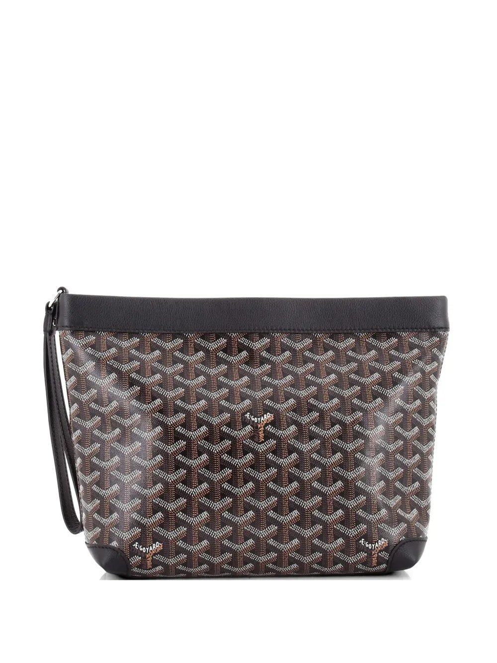 Goyardine Conti Pouch Coated Canvas clutch bag