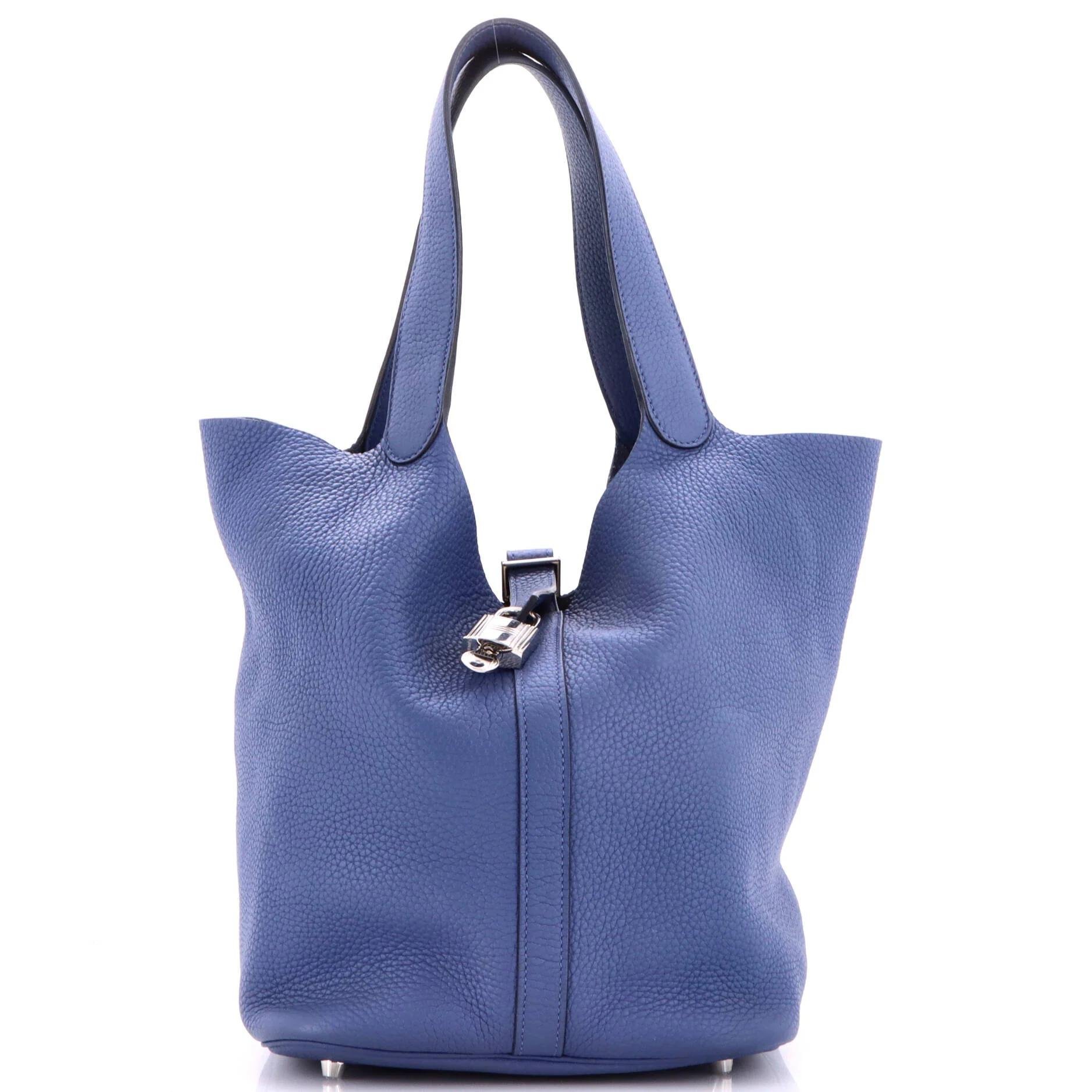 Picotin leather handbag
