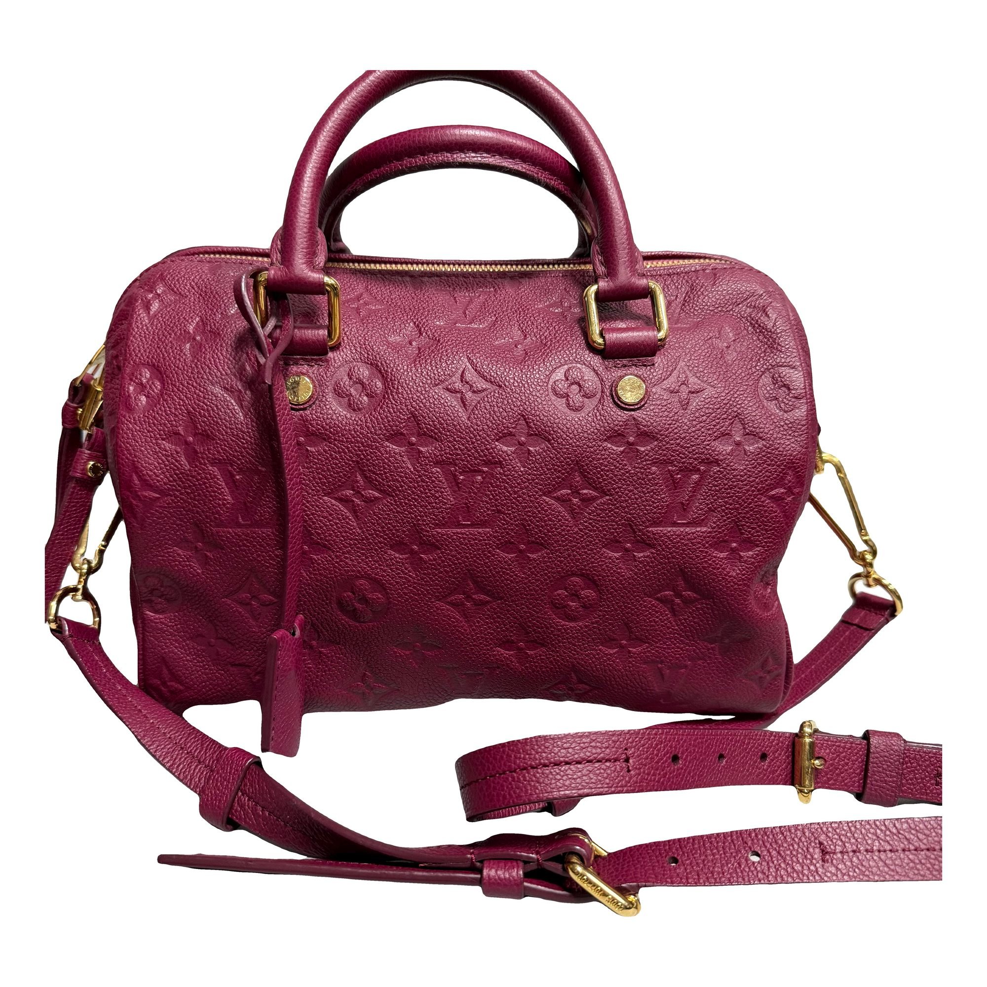 Speedy leather handbag
