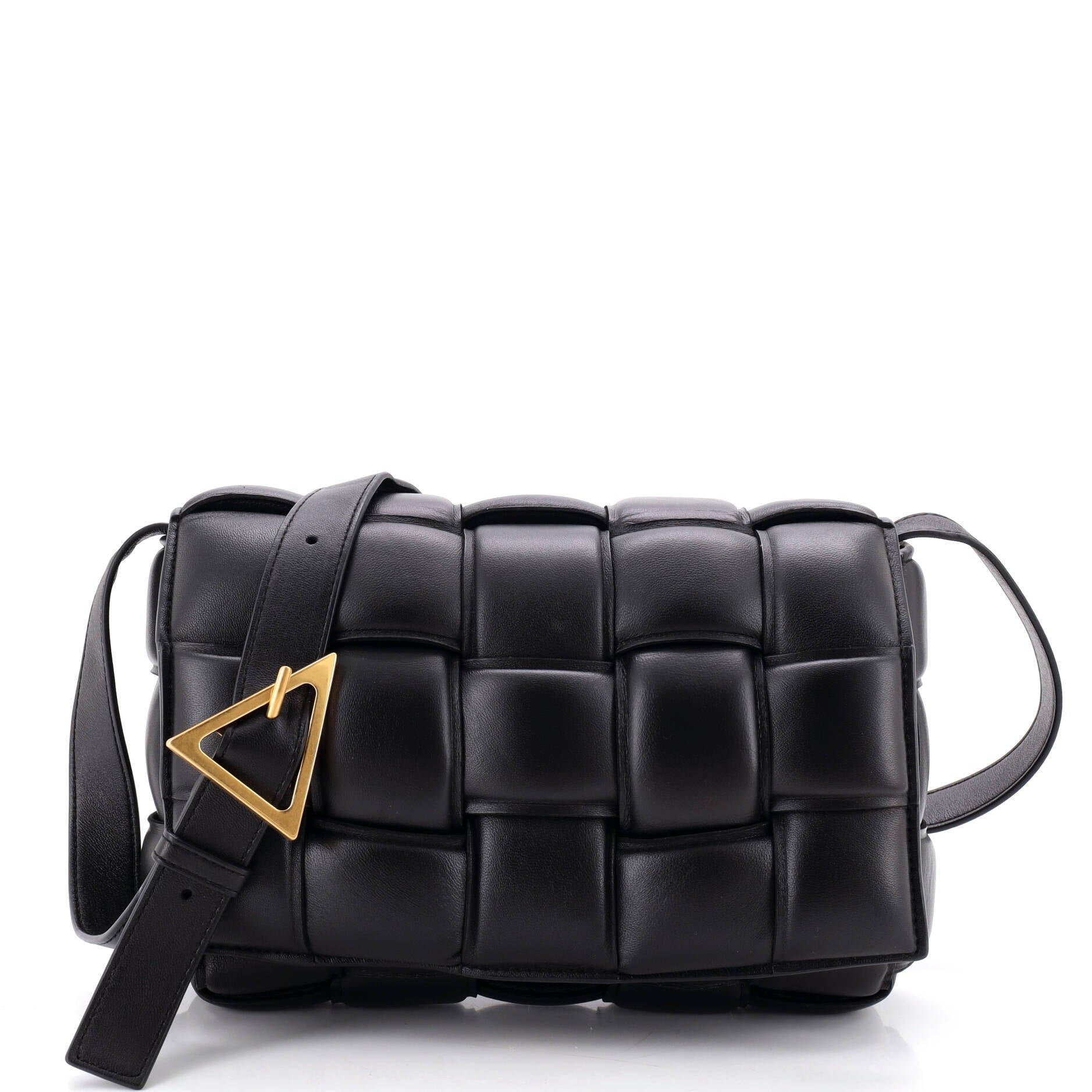 Cassette Crossbody Bag Padded Maxi Intrecciato Leather