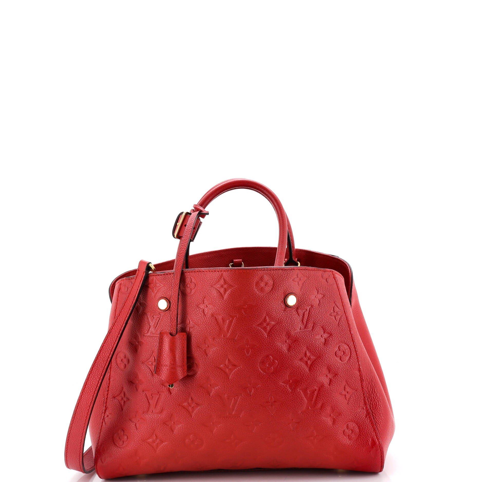 Louis Vuitton Montaigne Handbag Monogram Empreinte Leather MM