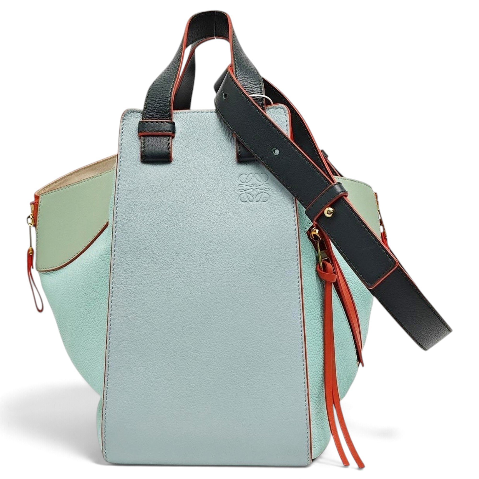 Hammock leather handbag