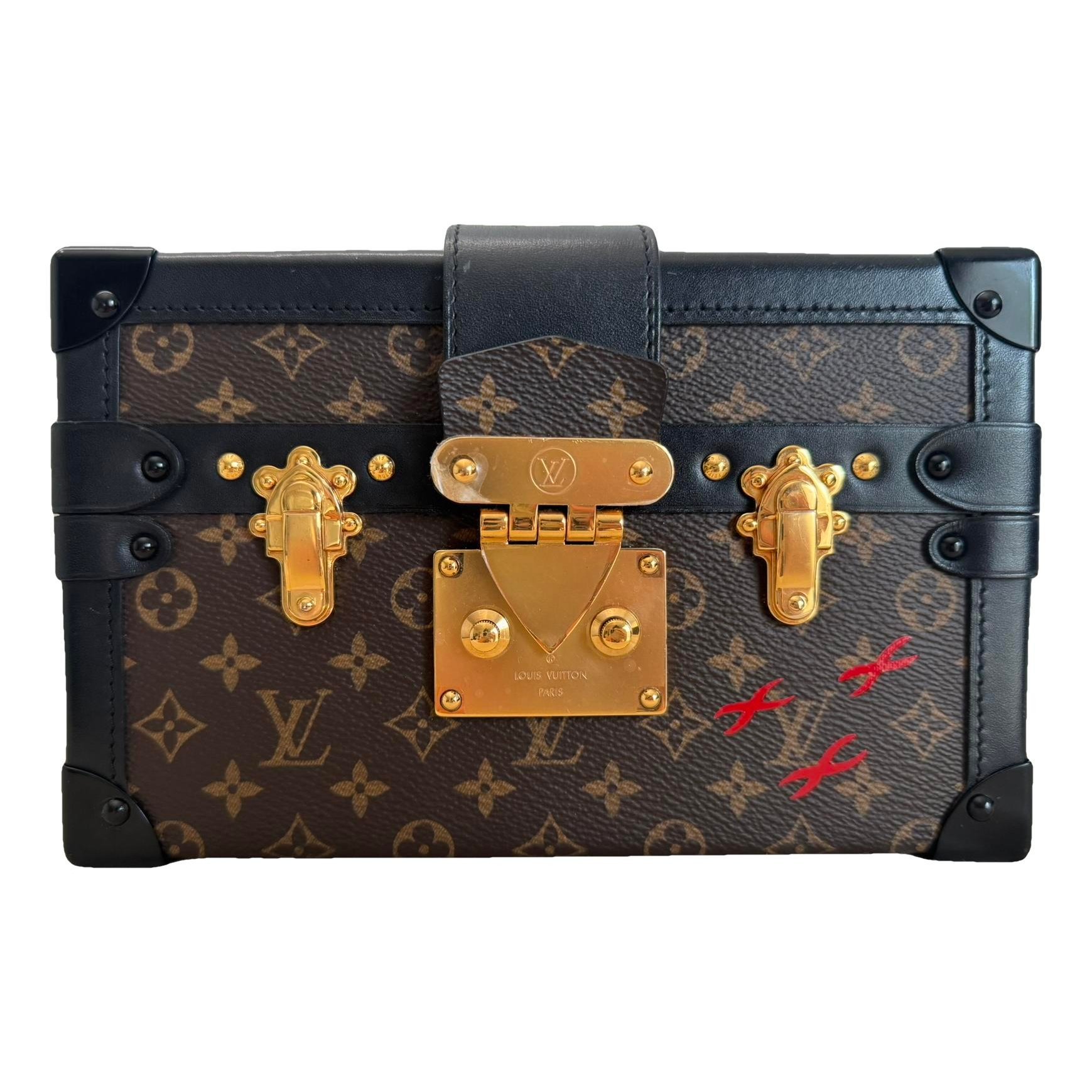 Petite Malle leather handbag