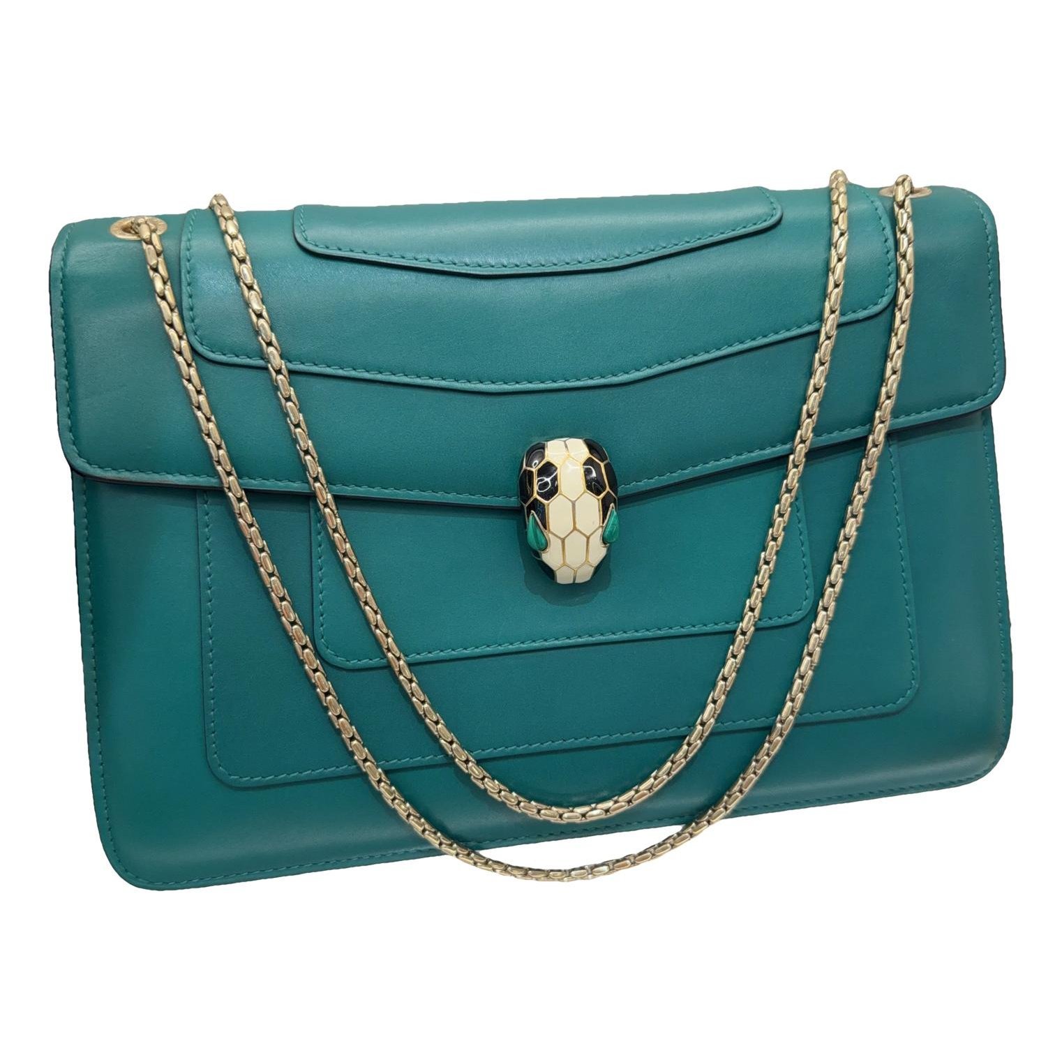 Serpenti leather handbag
