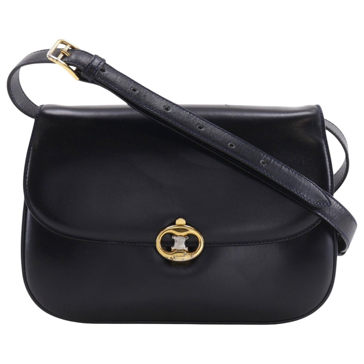 Triomphe pony-style calfskin handbag