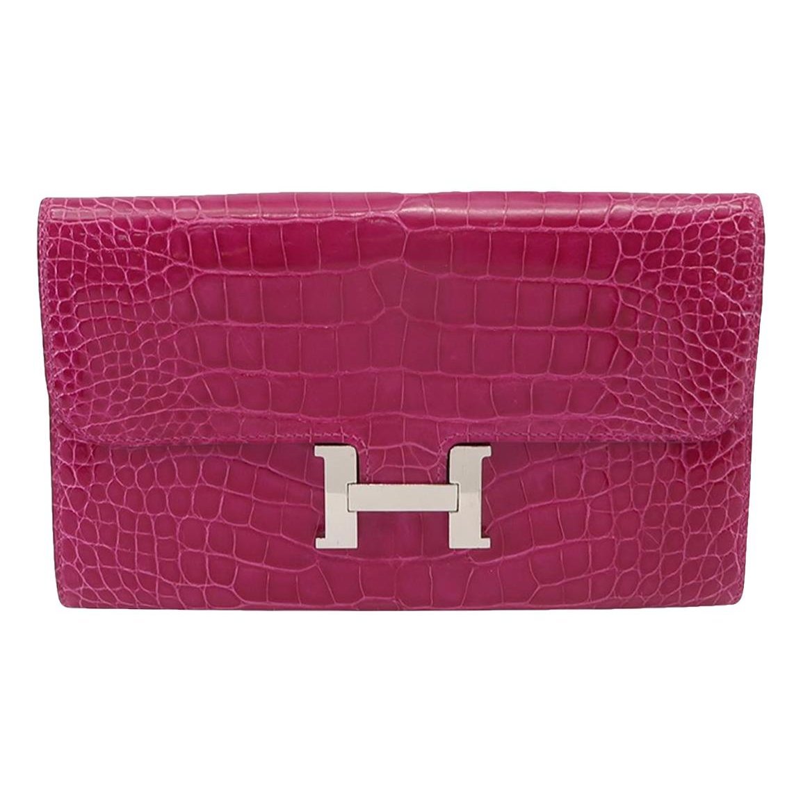 Constance leather clutch bag
