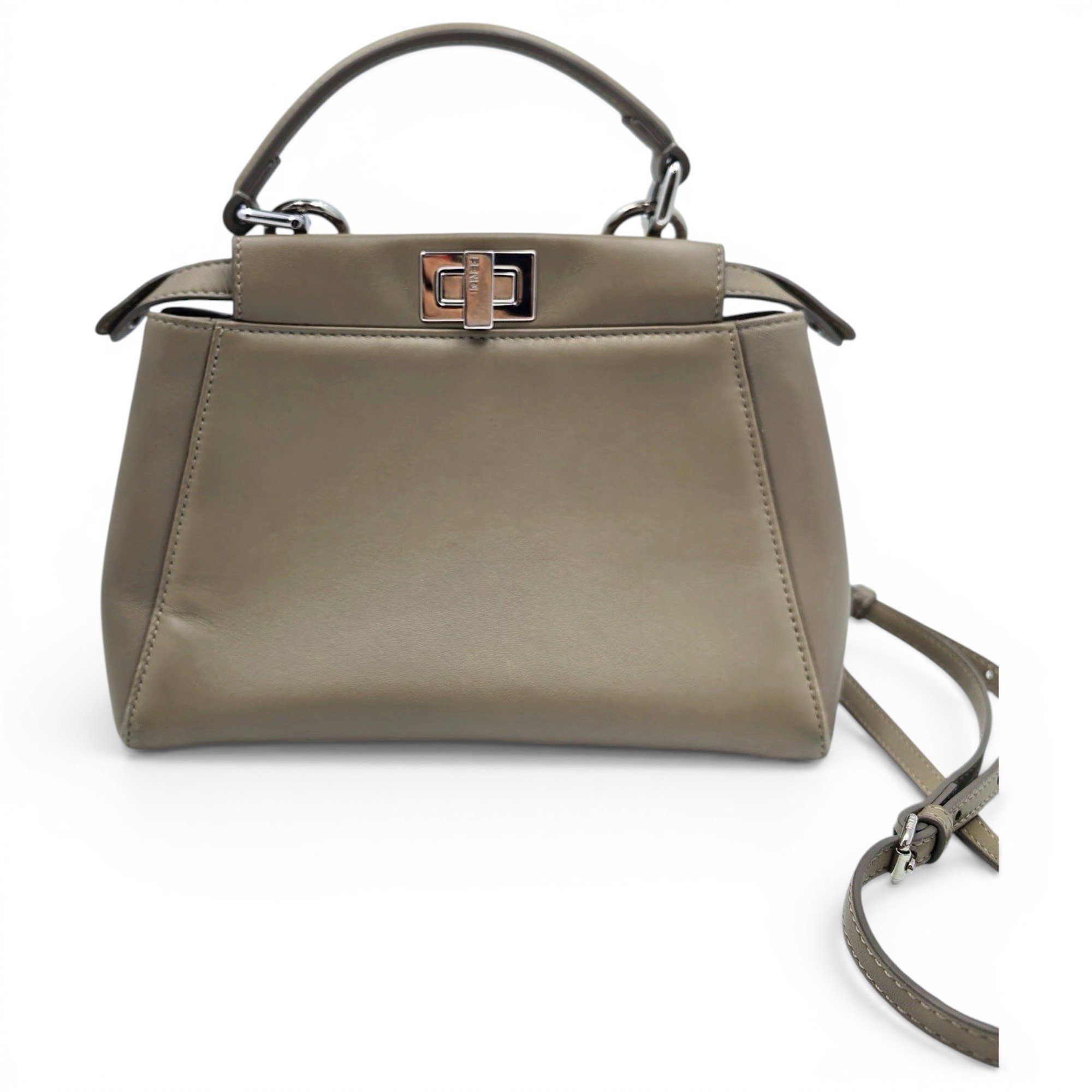 Peekaboo leather handbag