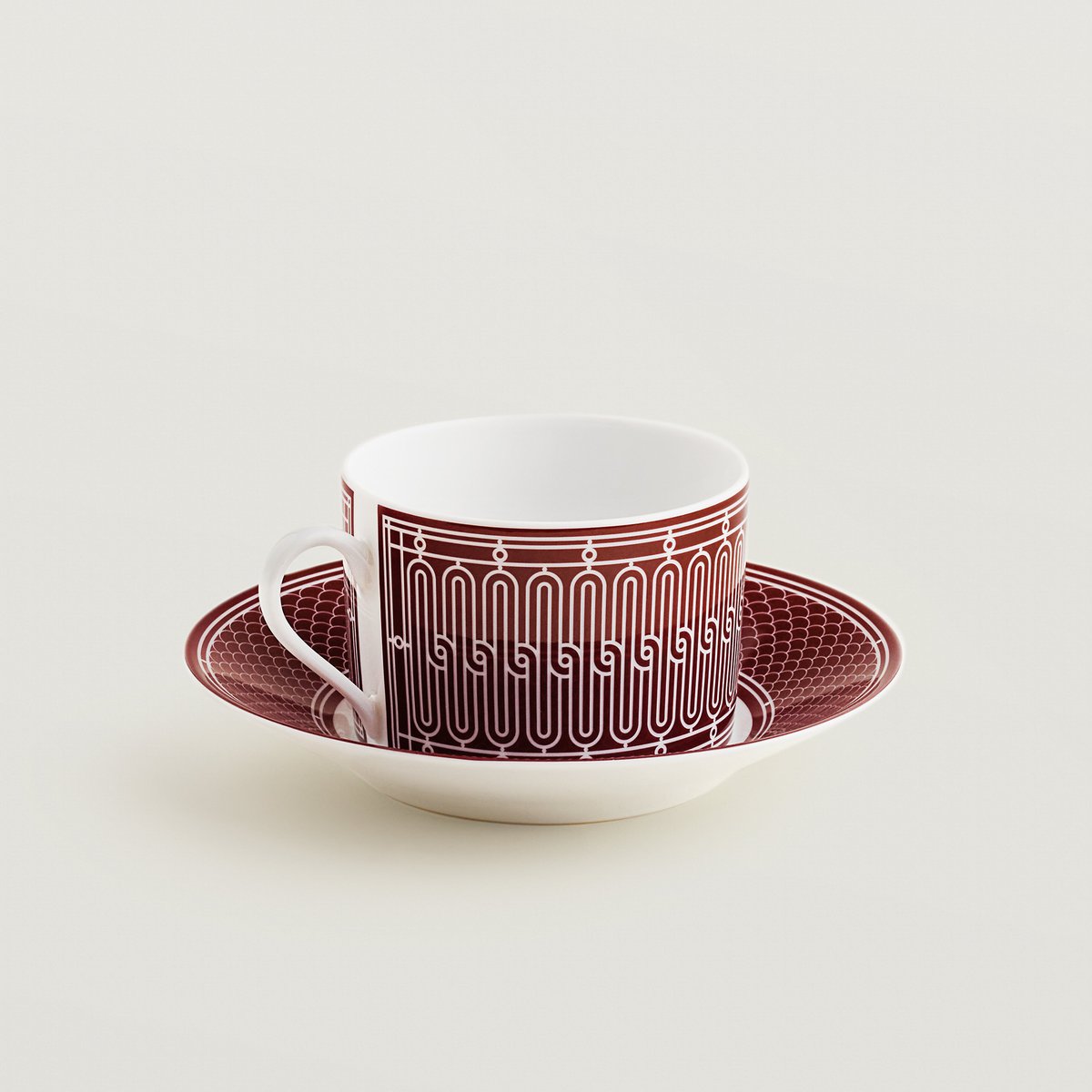 H Deco rouge breakfast cup and saucer