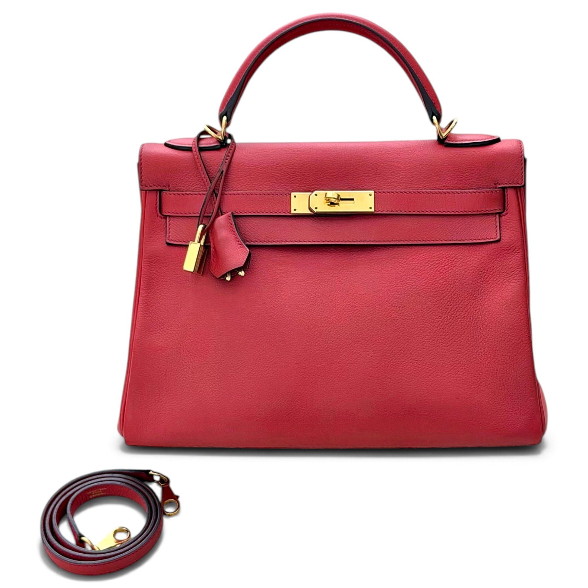 Kelly 32 leather handbag