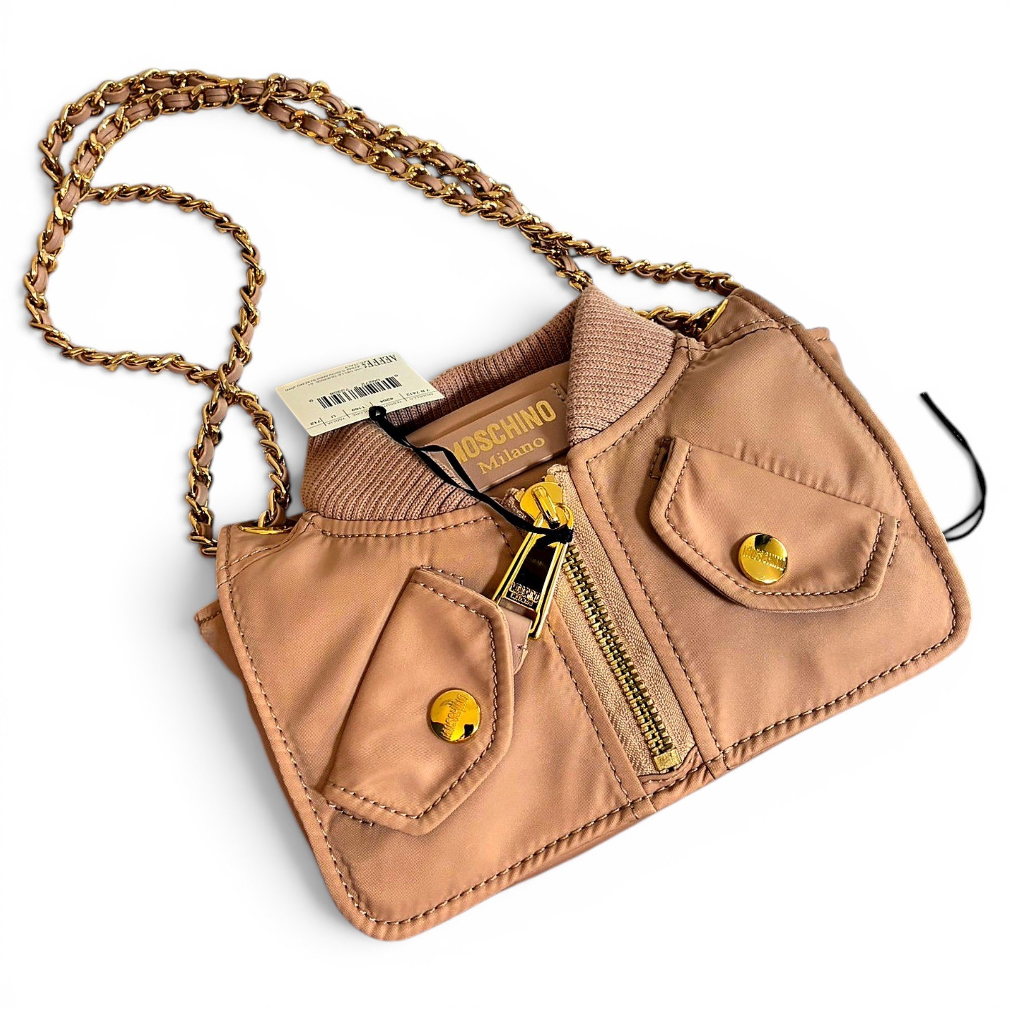 Moschino Biker cloth handbag
