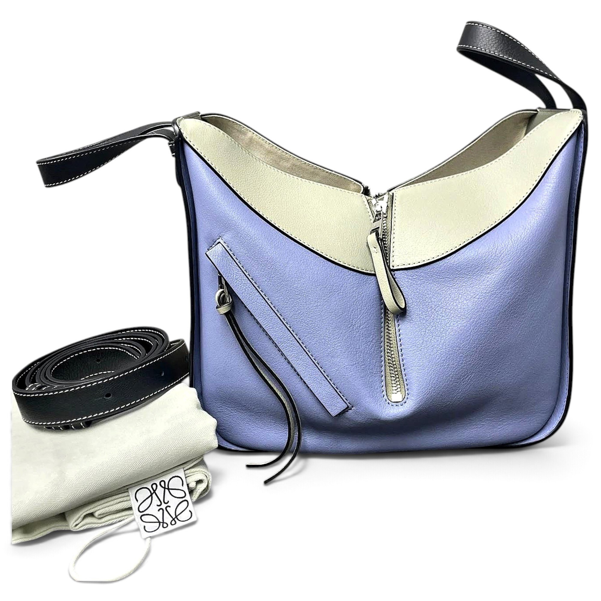 Hammock leather handbag