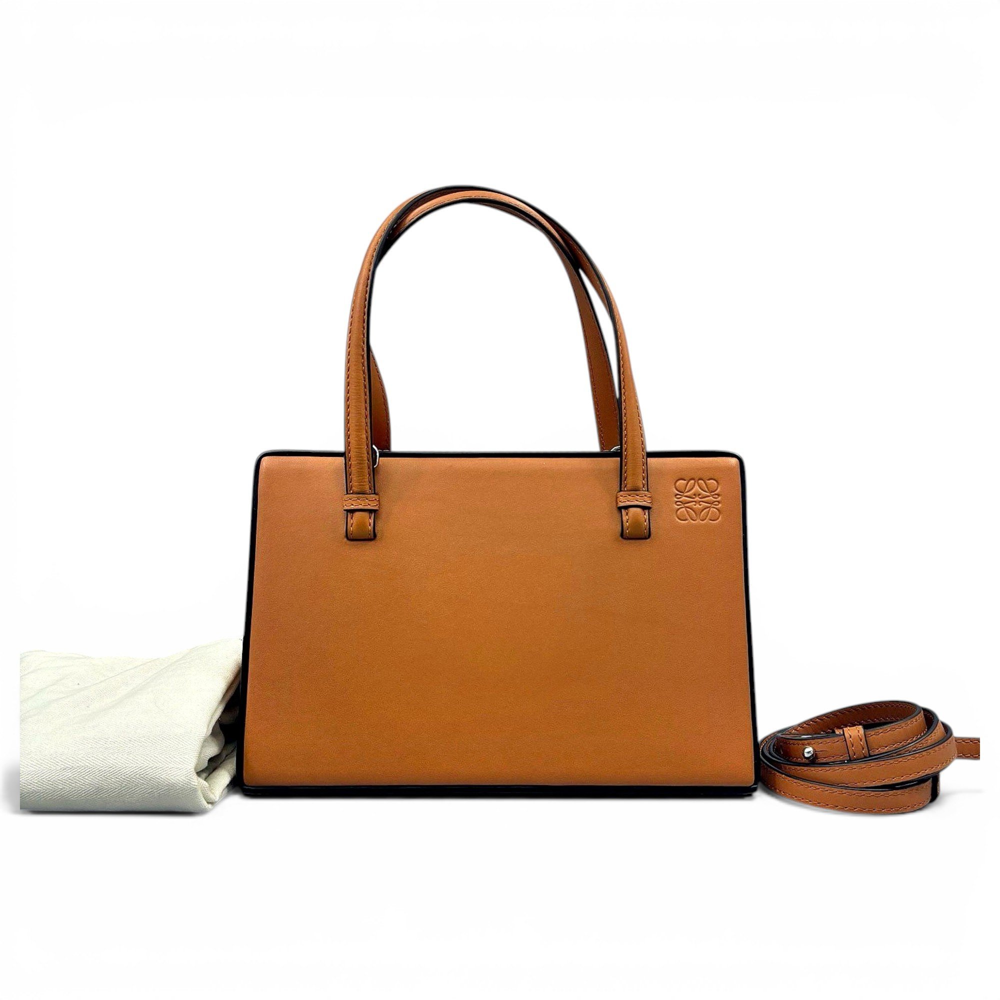 Postal leather handbag