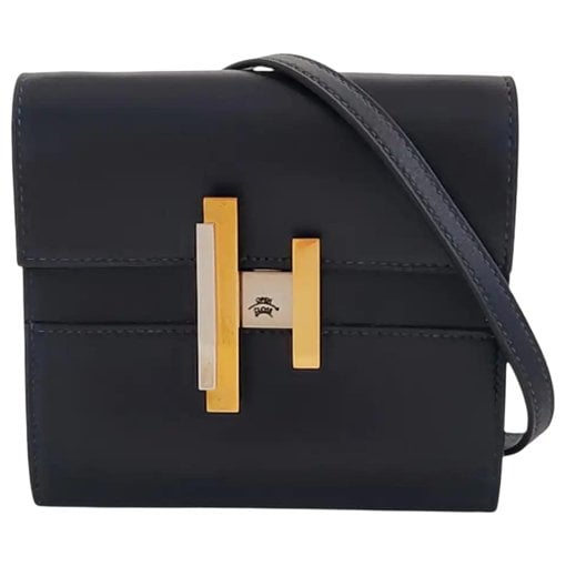 Cinhetic leather crossbody bag