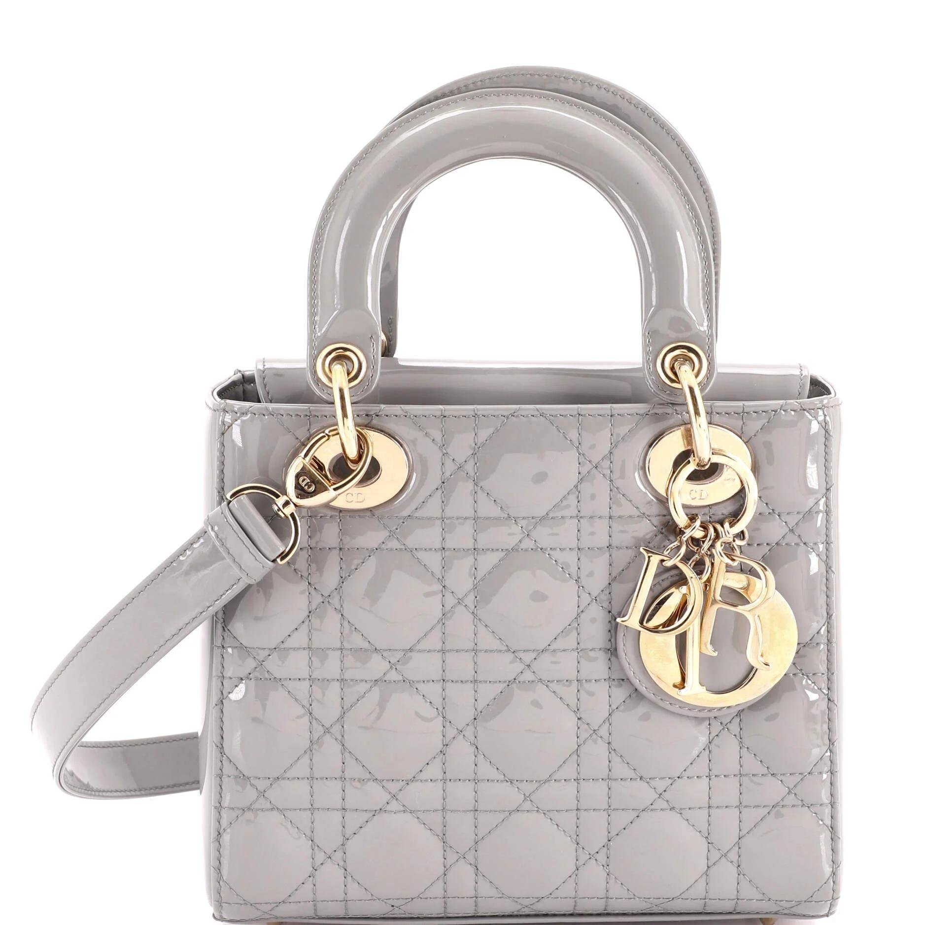 Patent leather handbag