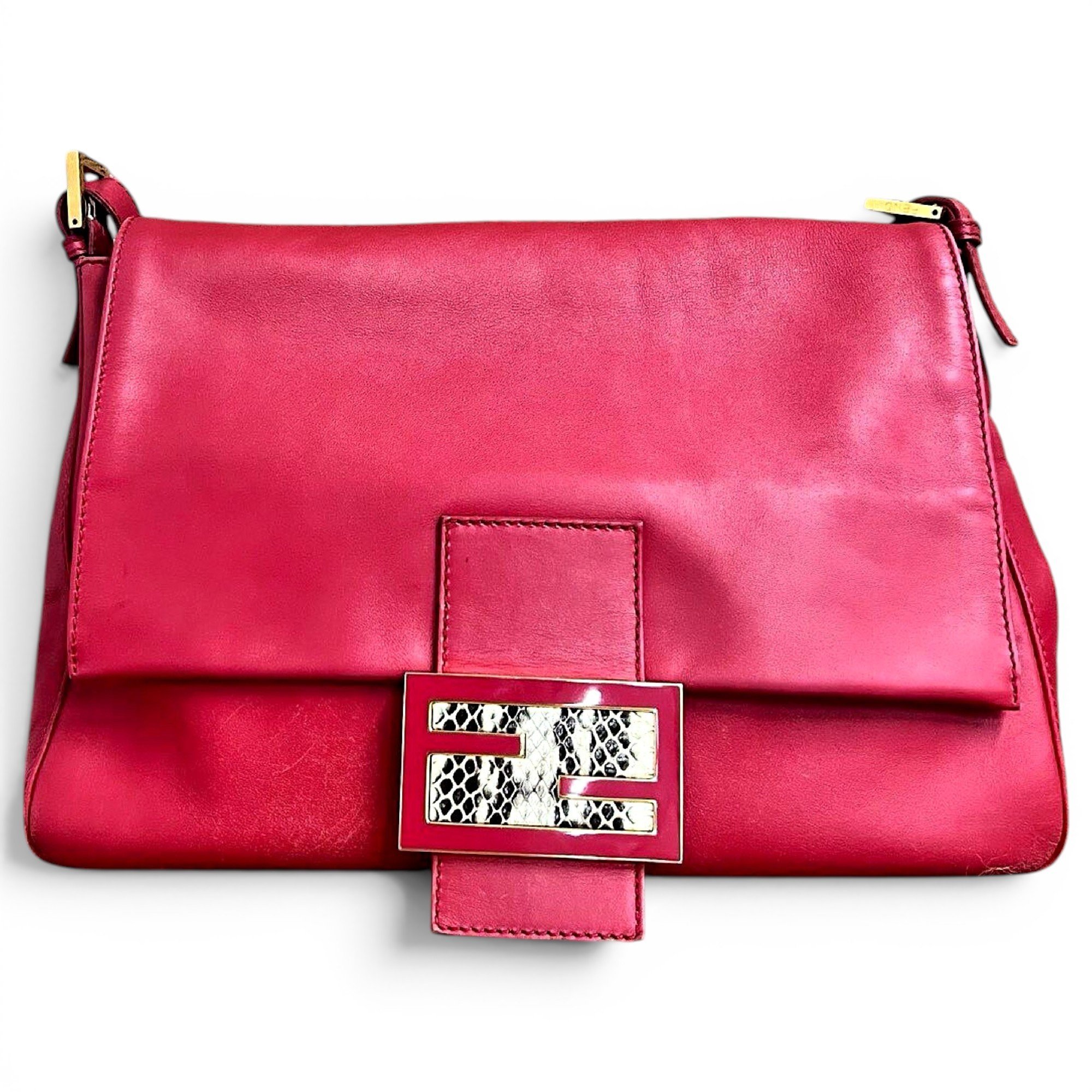 Baguette leather handbag