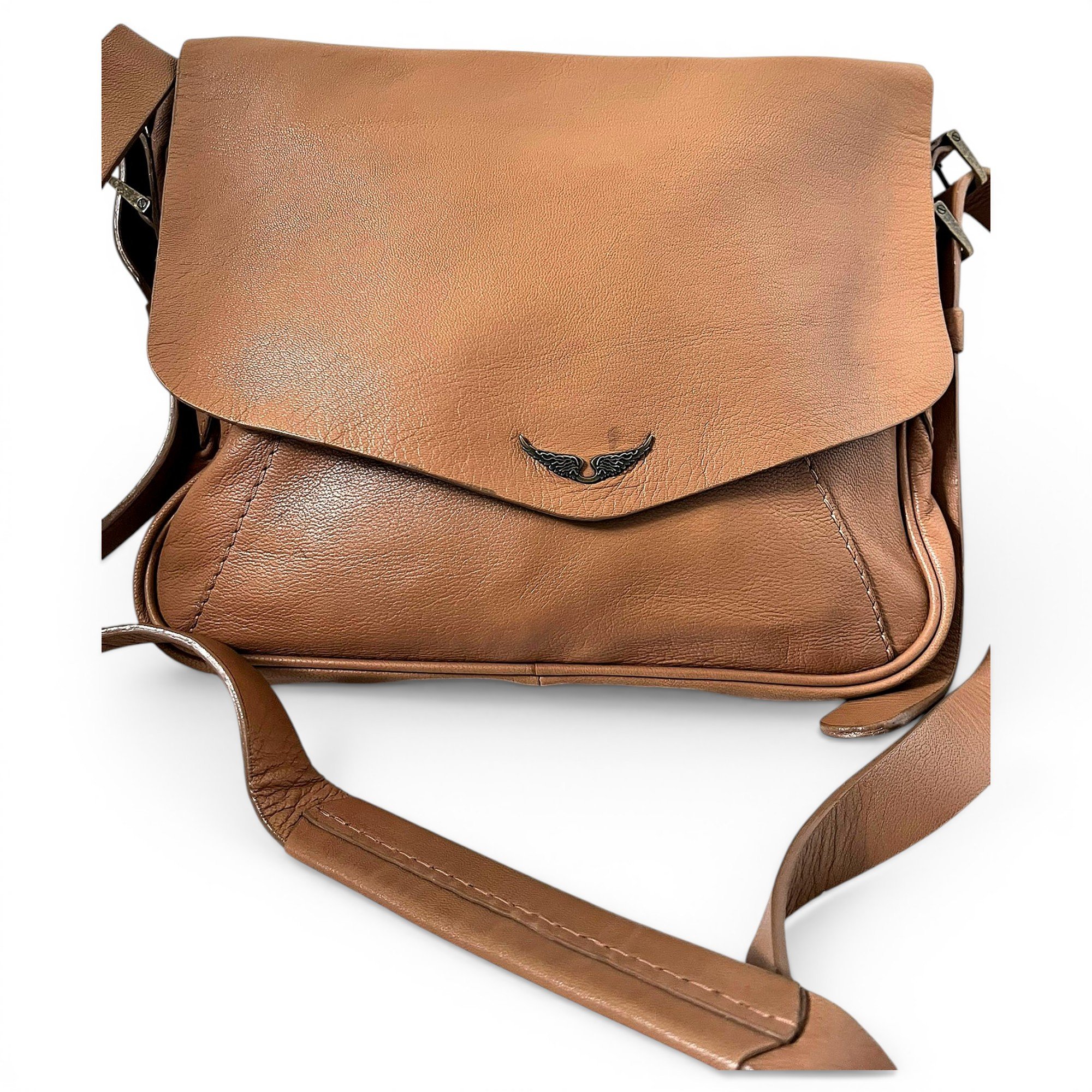 Rock leather crossbody bag