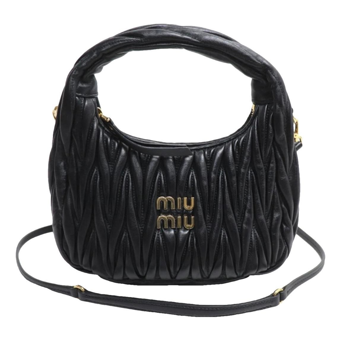 Miu Wander leather handbag