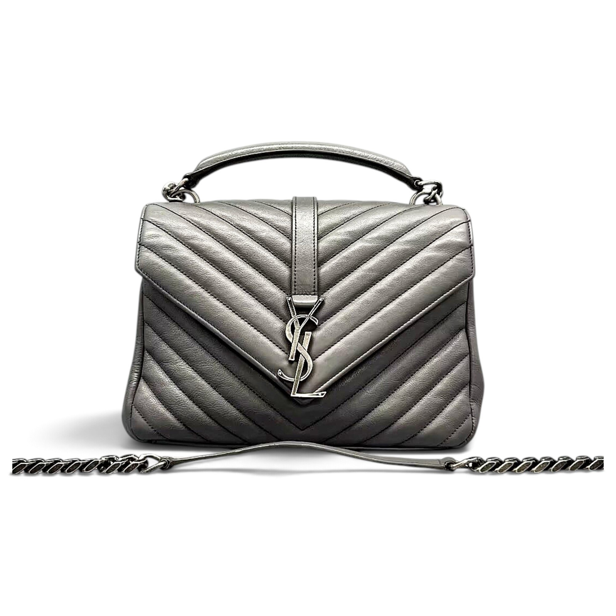 Collége monogramme leather handbag