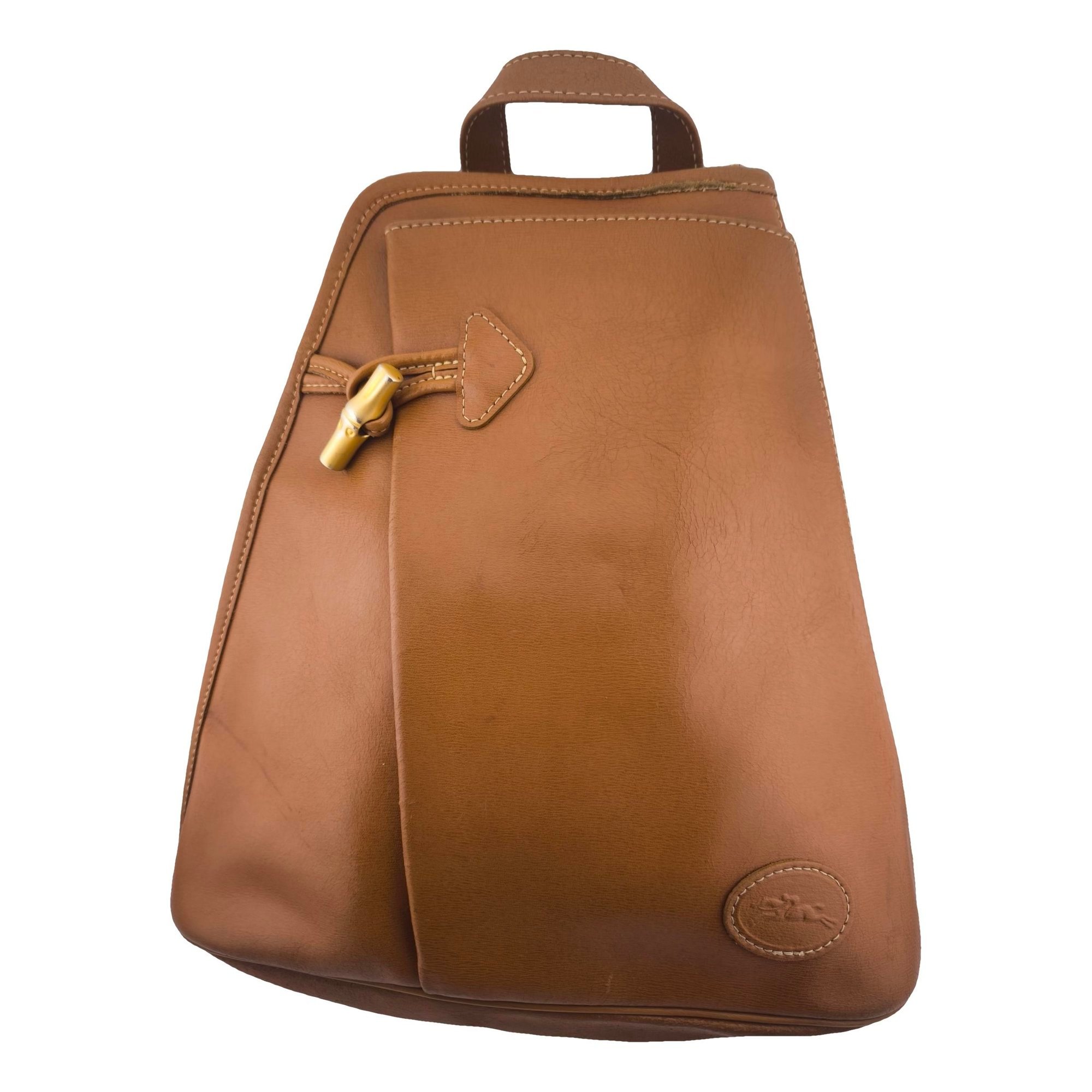 Foulonné leather backpack