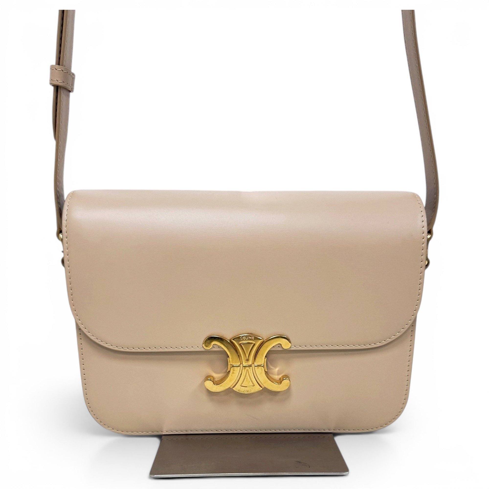 Triomphe leather handbag
