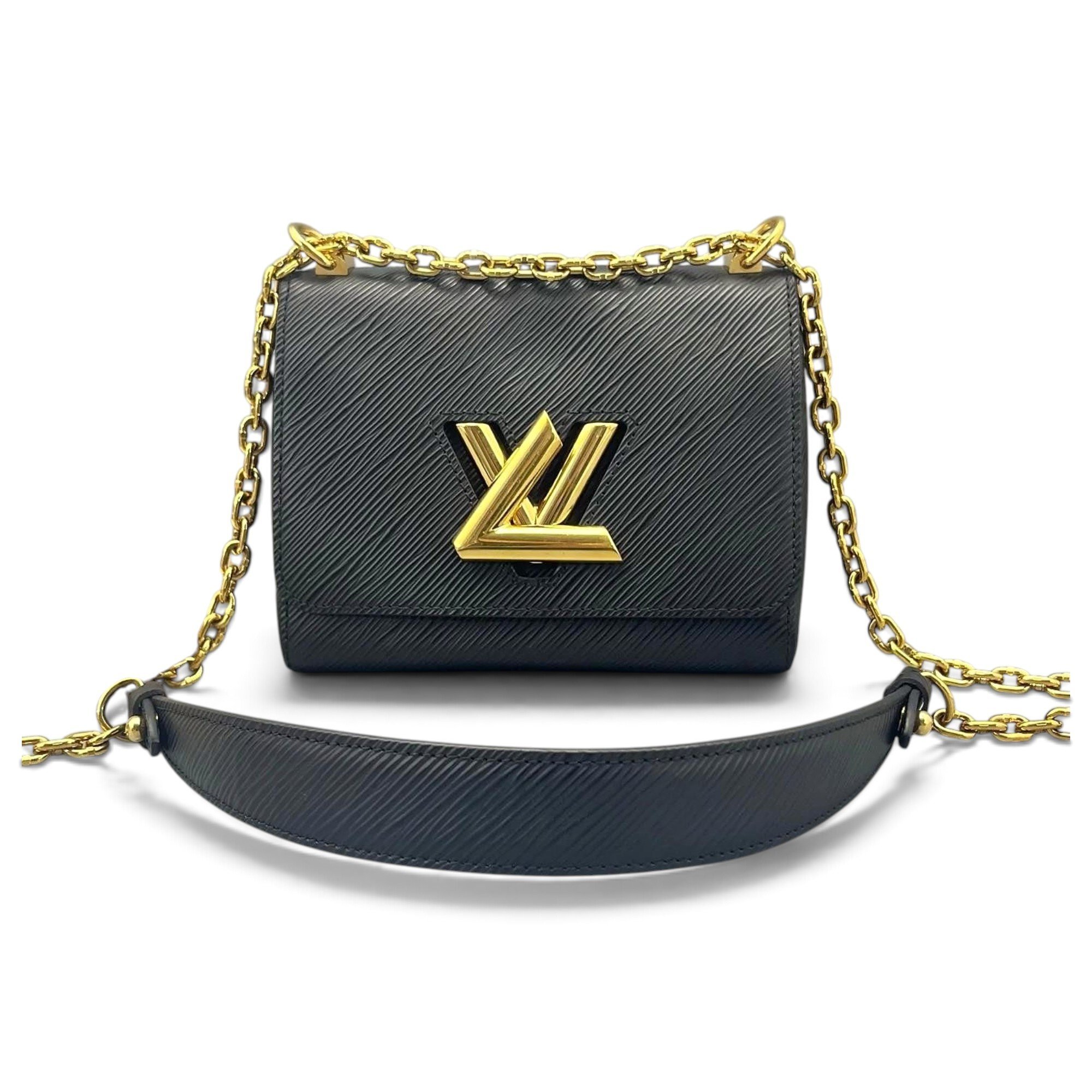 Twist leather handbag