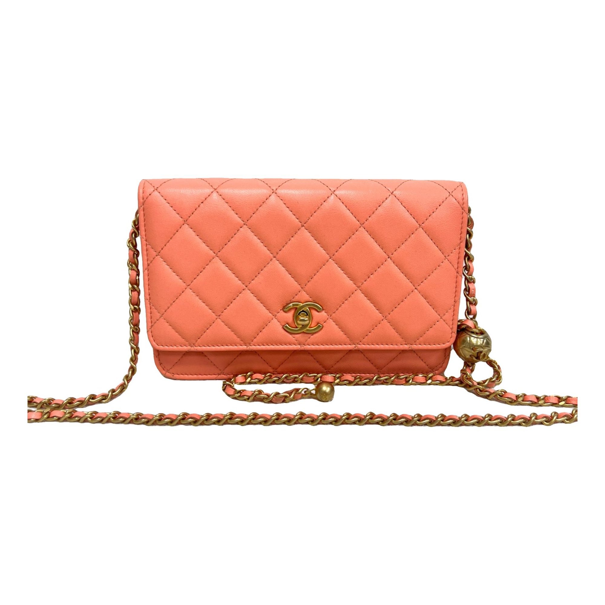 Trendy CC Wallet on Chain leather crossbody bag