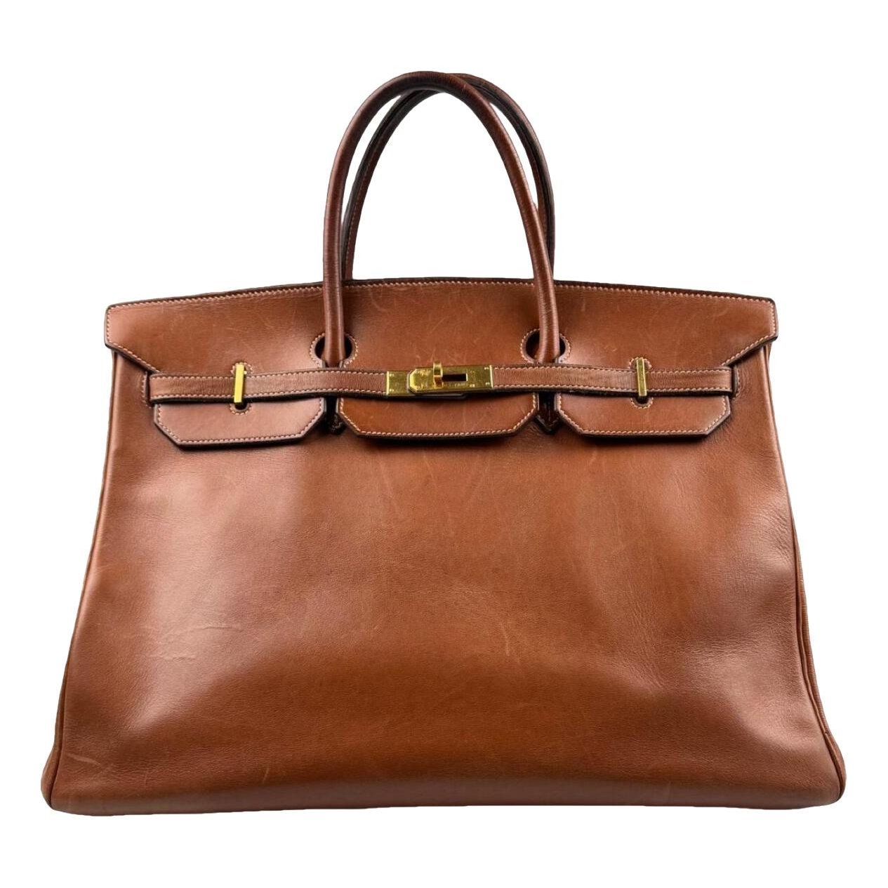 Hermes Birkin 40 Handbag Natural 2002