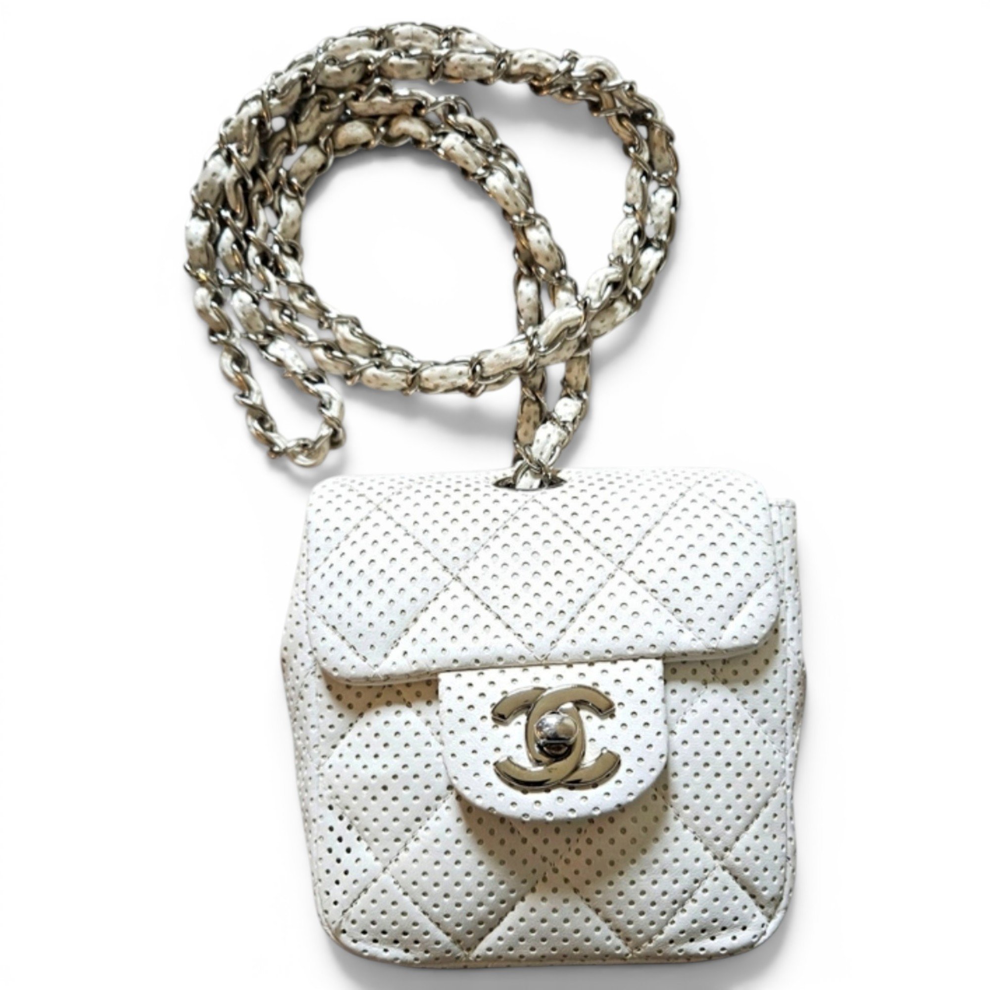 Trendy CC leather crossbody bag