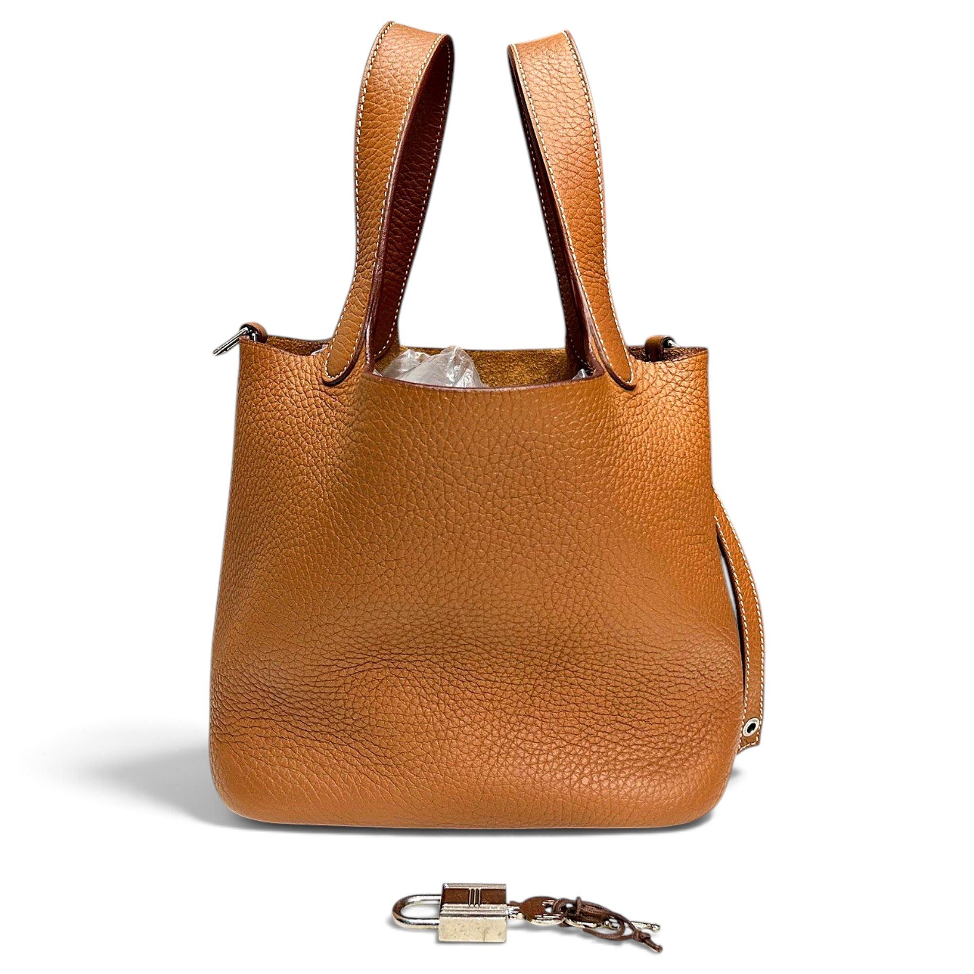 Picotin leather handbag