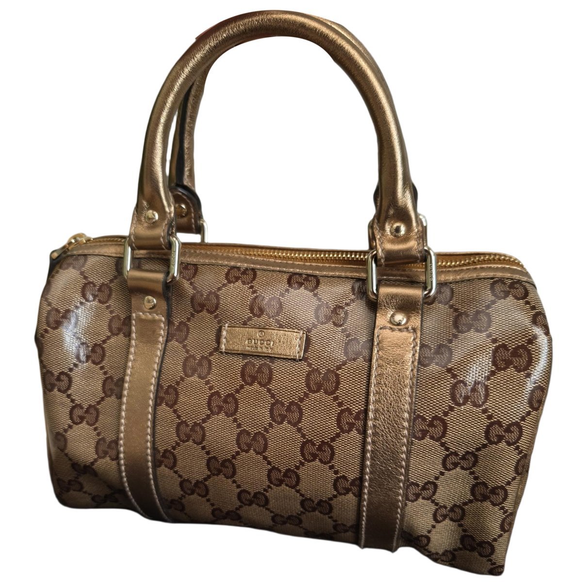 Boston leather handbag
