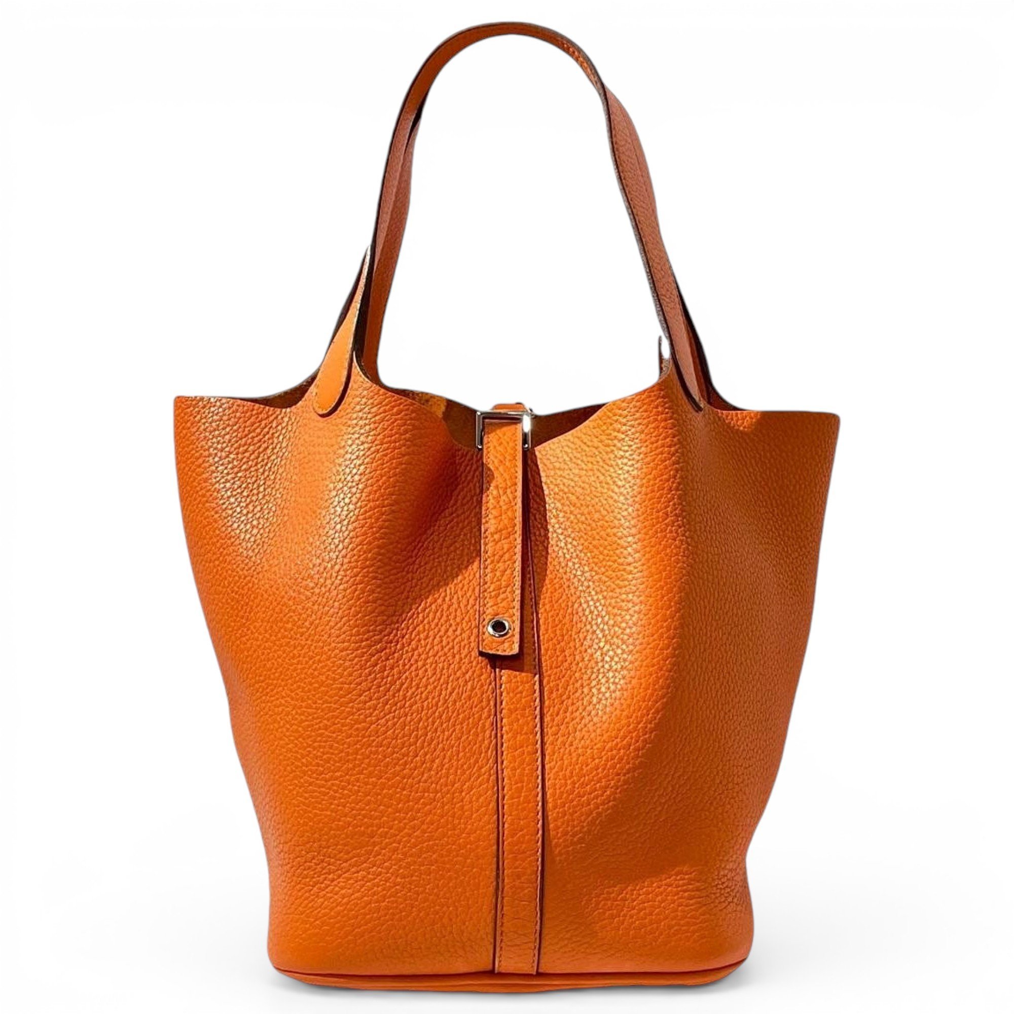 Picotin leather handbag