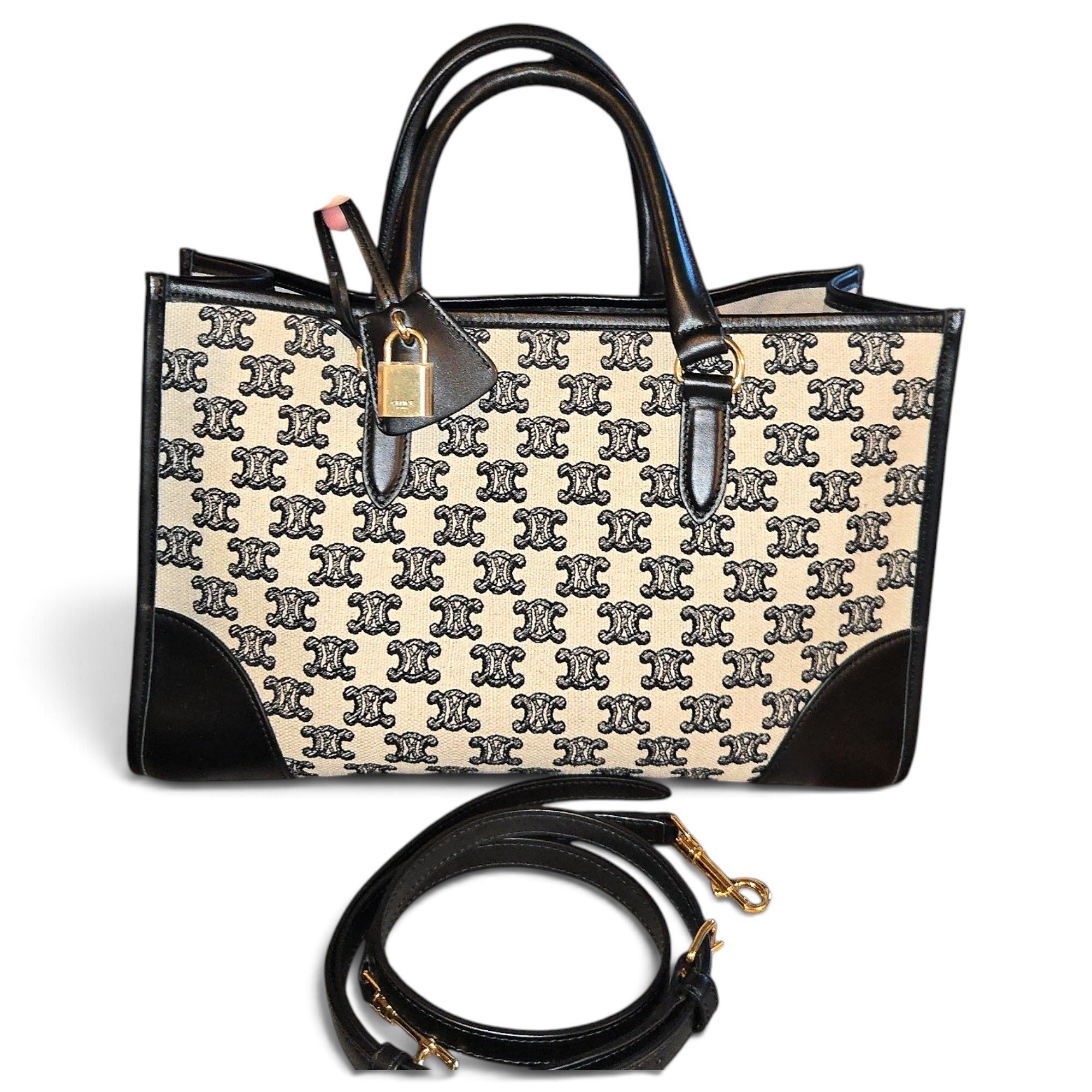 Cabas Horizotal leather tote