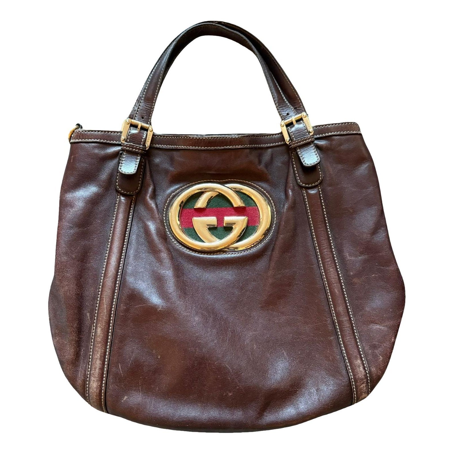 Britt leather tote