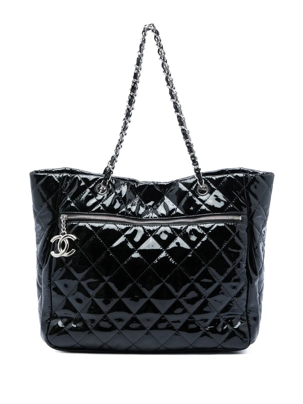 2009-2010 CC Quilted Patent Chic And Glitter Ligne Timeless tote bag