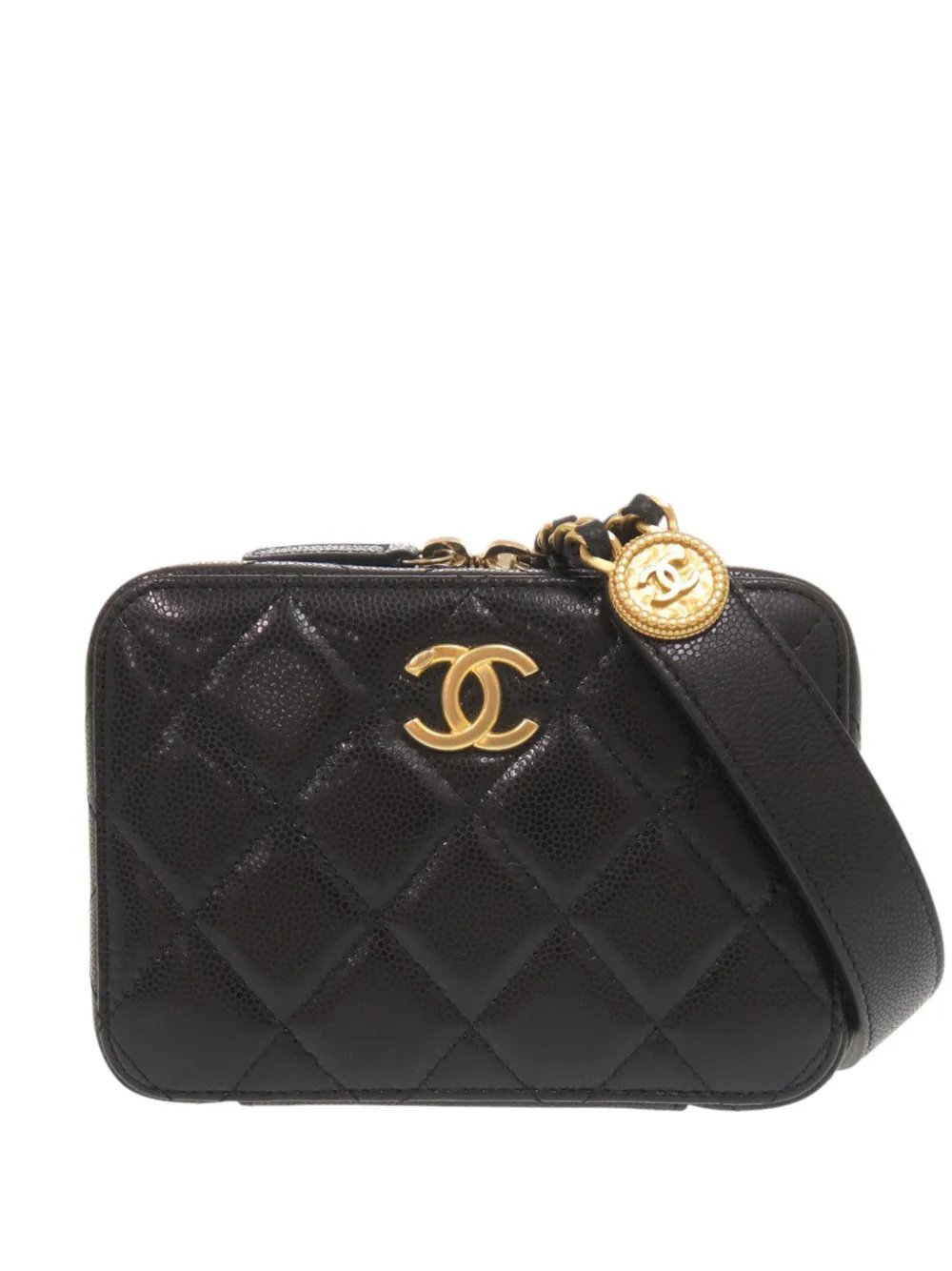 2021-2026 Quilted Caviar Twist Your Buttons crossbody bag