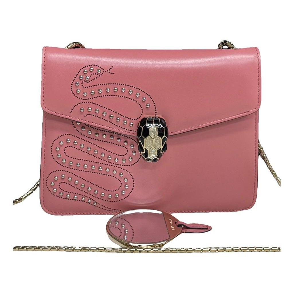 Serpenti leather handbag