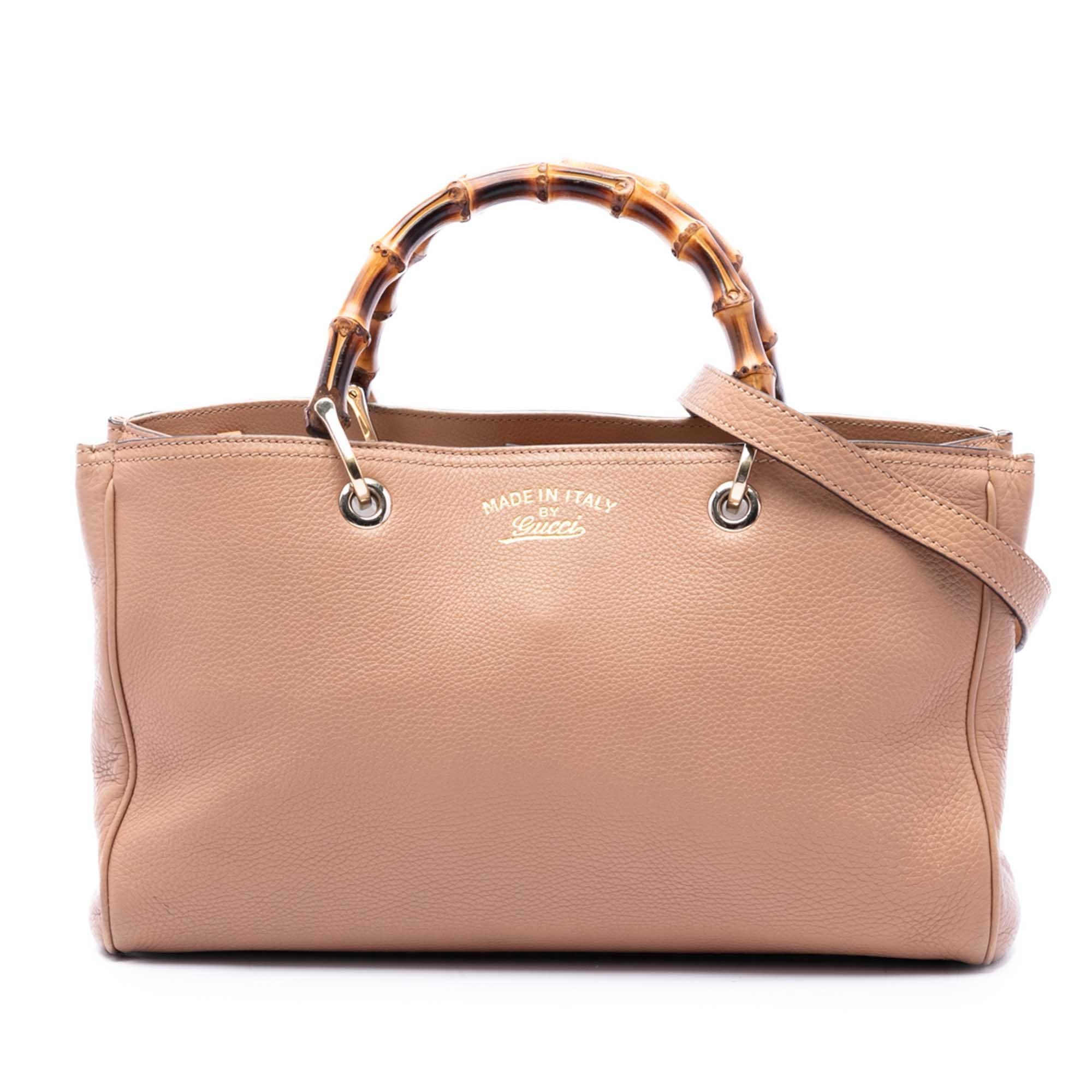 Bamboo leather handbag