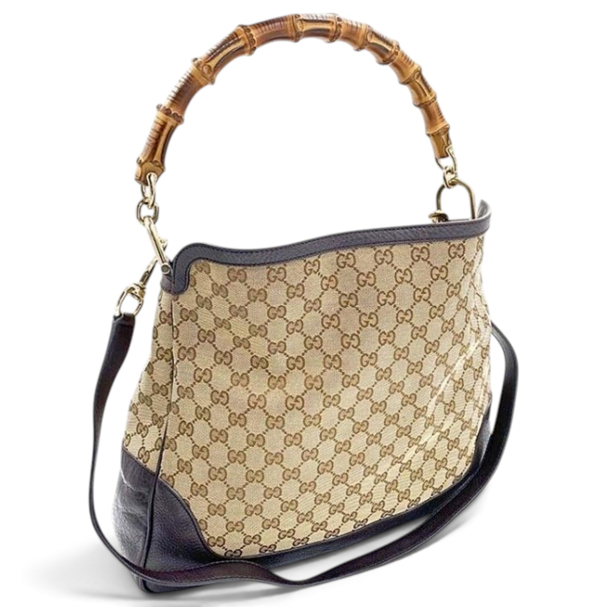 Bamboo leather handbag