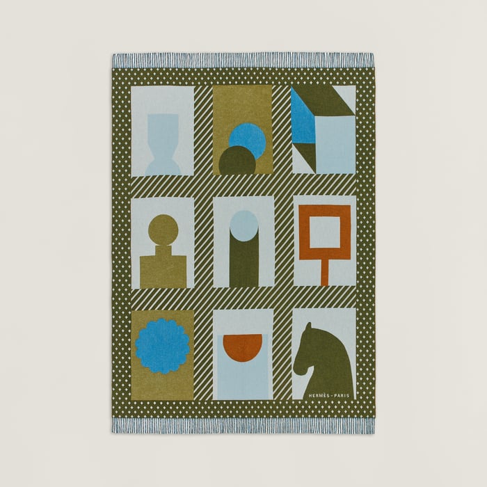 Vert Anglais Les Objets Du Faubourg Blanket